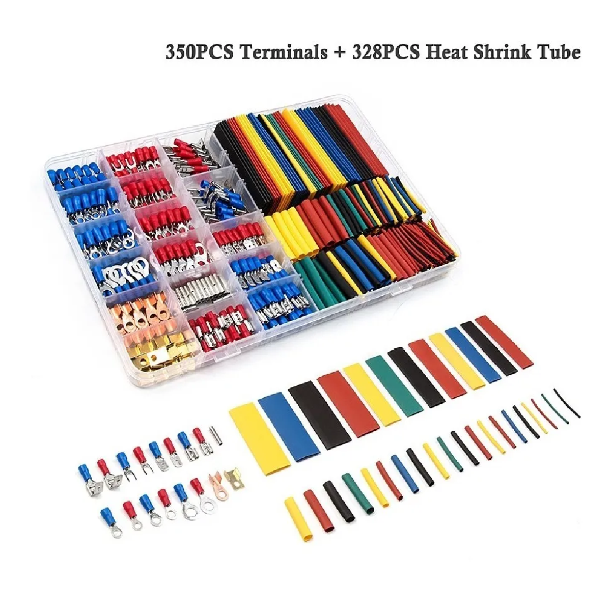 Set 678 Terminales Aisladas Conectores Para Cable Eléctrico