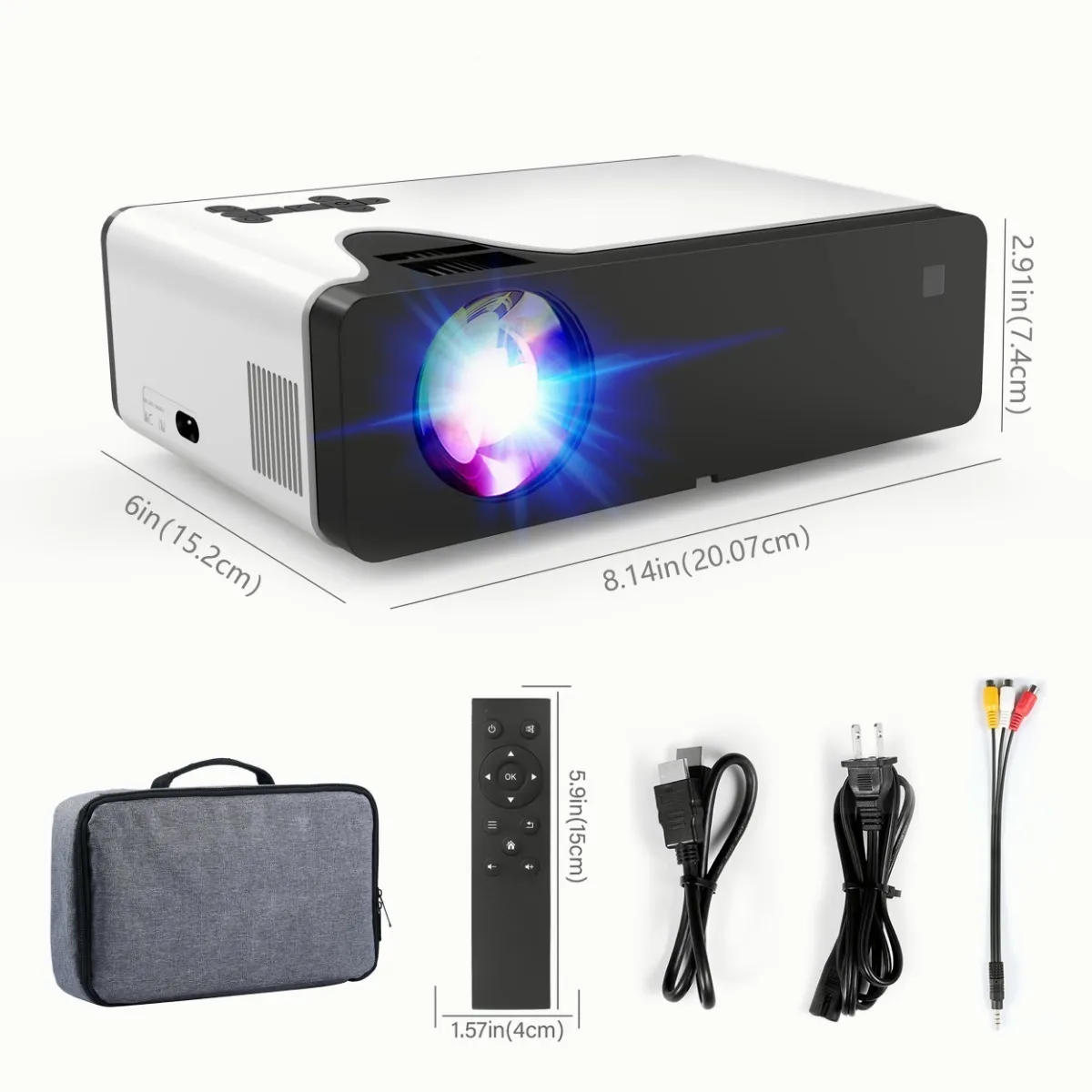 Proyector Wifi 4000lm 1080p Portatil Bluetooth Full Hd Mini