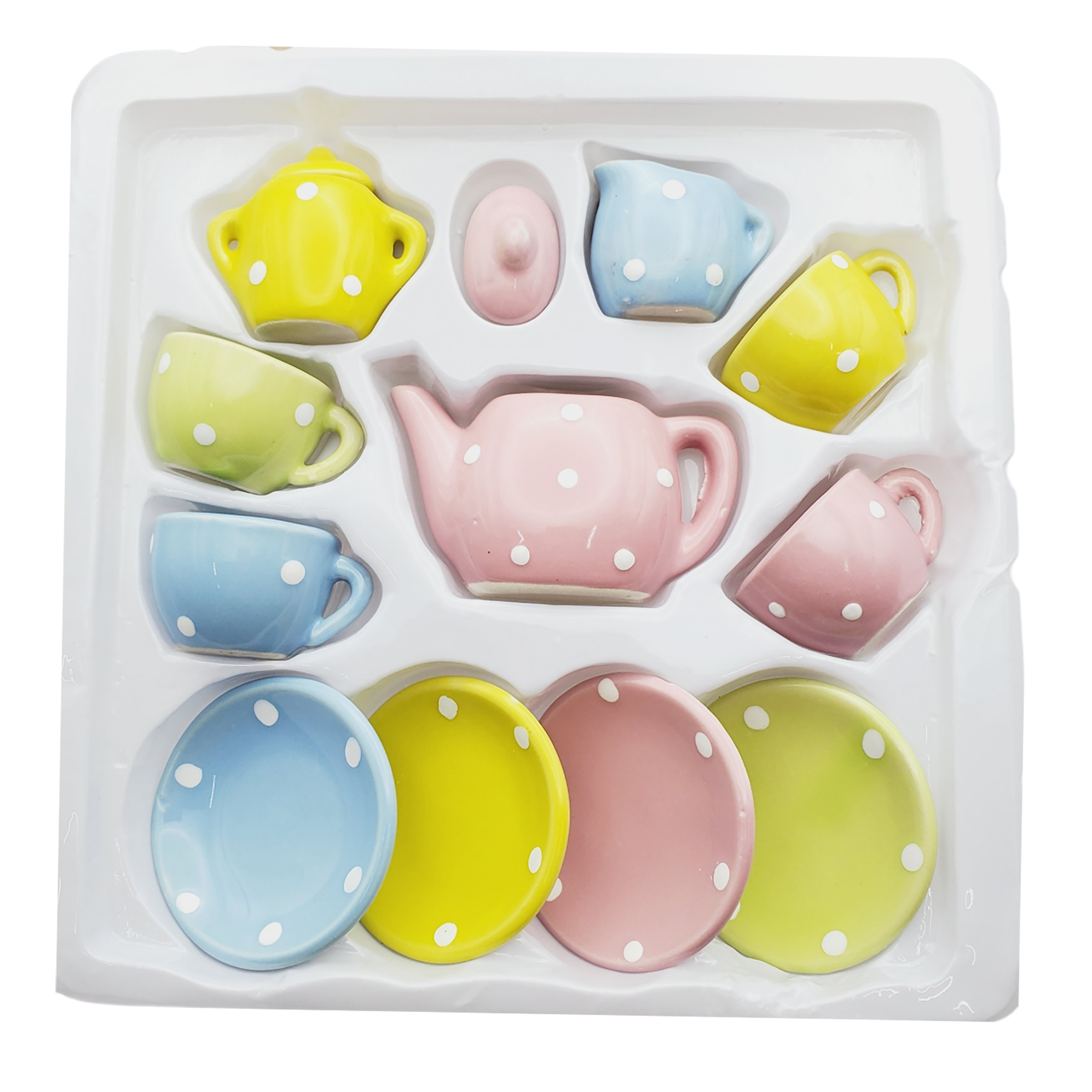 Juego De Mini Té Cerámica 13 Piezas