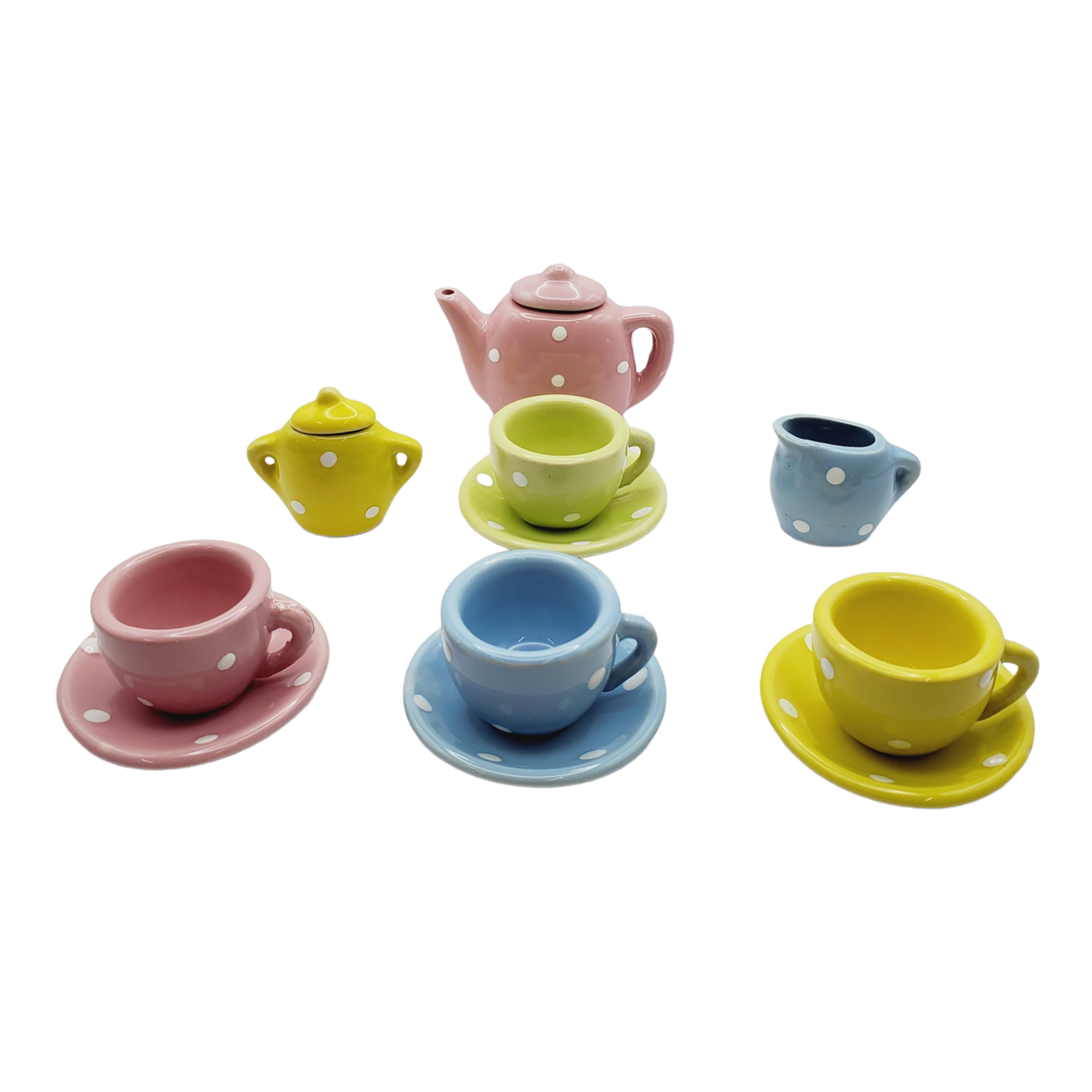 Juego De Mini Té Cerámica 13 Piezas