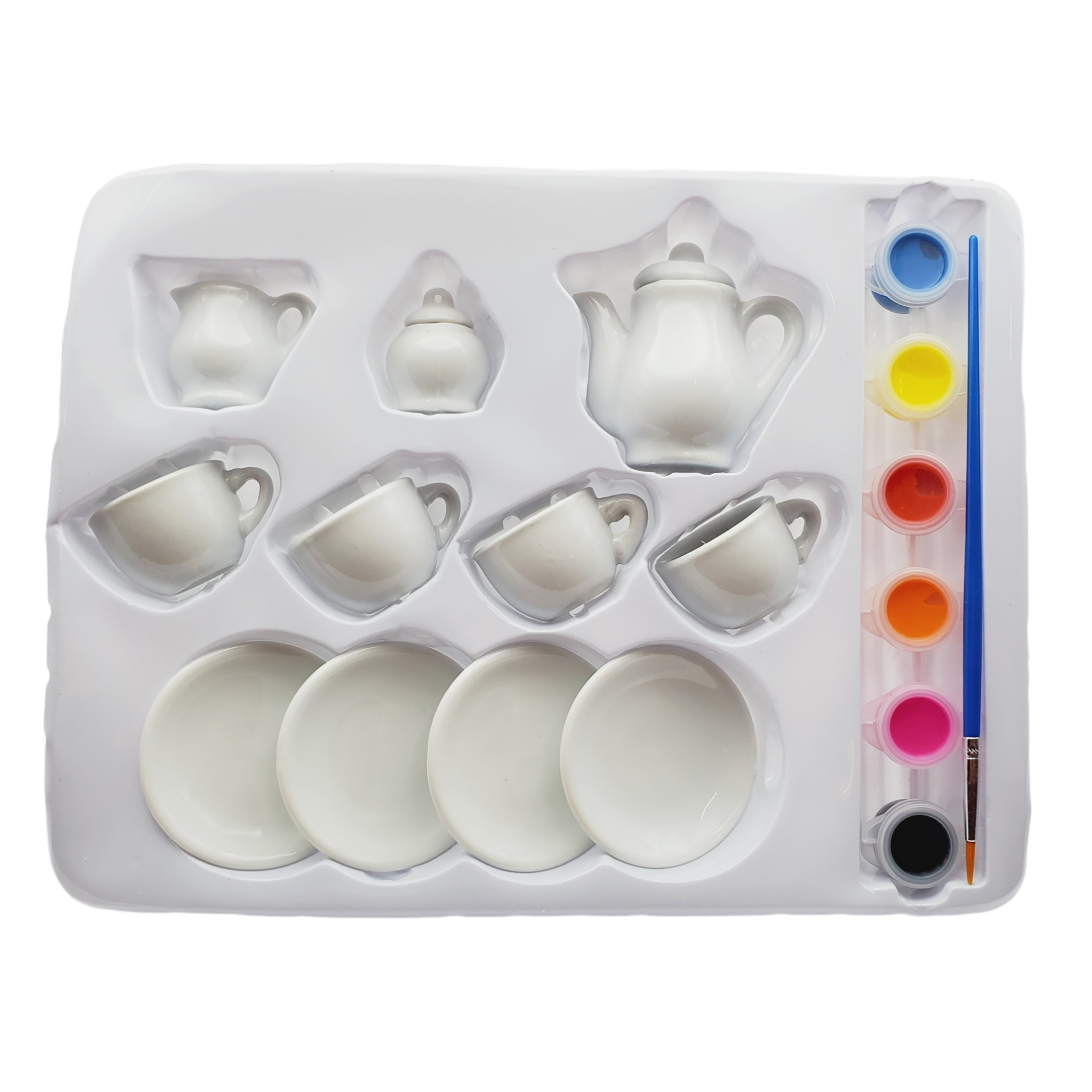 Juego De Mini Té Cerámica 15 Piezas Para Decorar