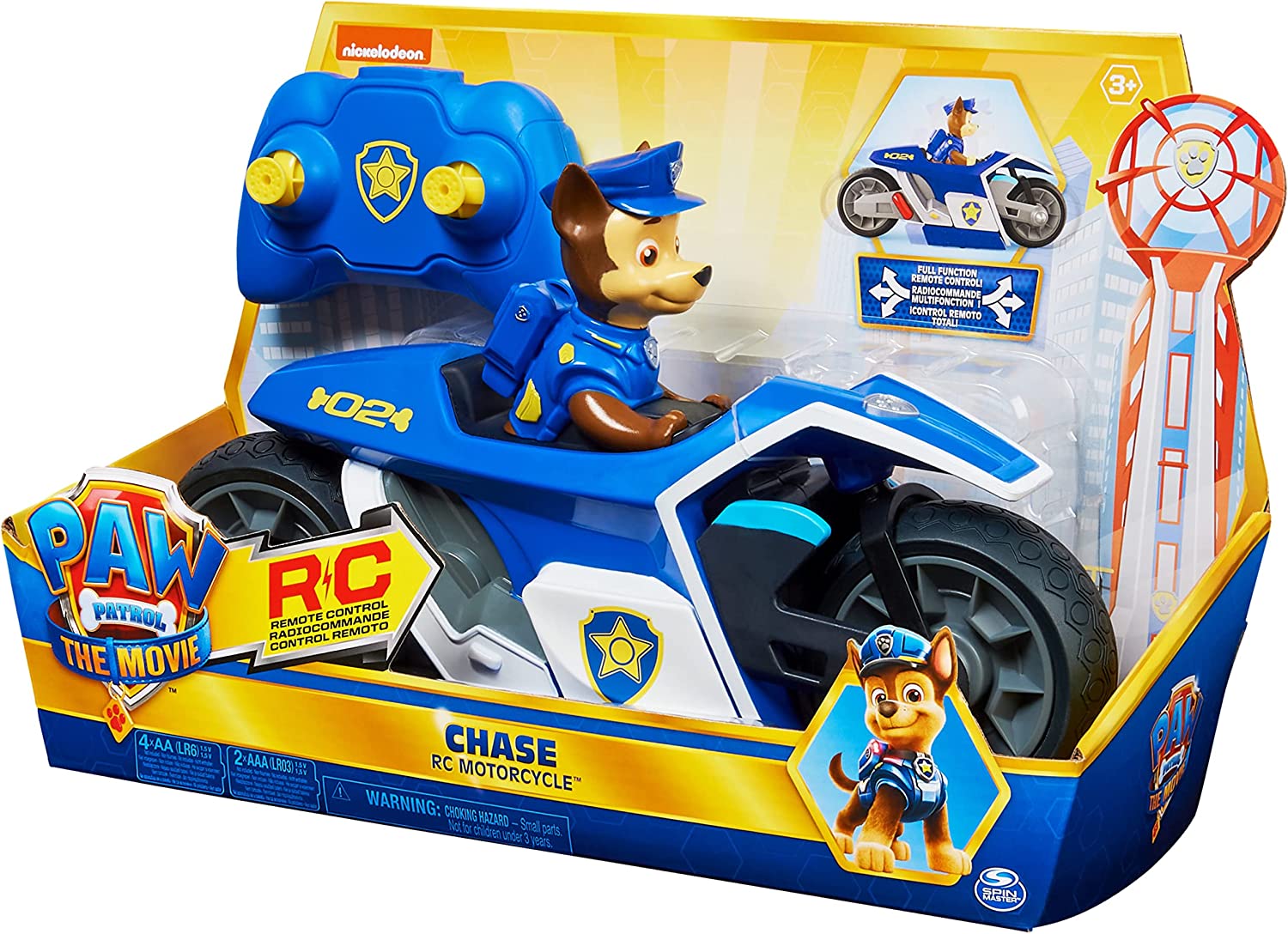Chase Moto Policia Radio Control Motorcycle Spin Master