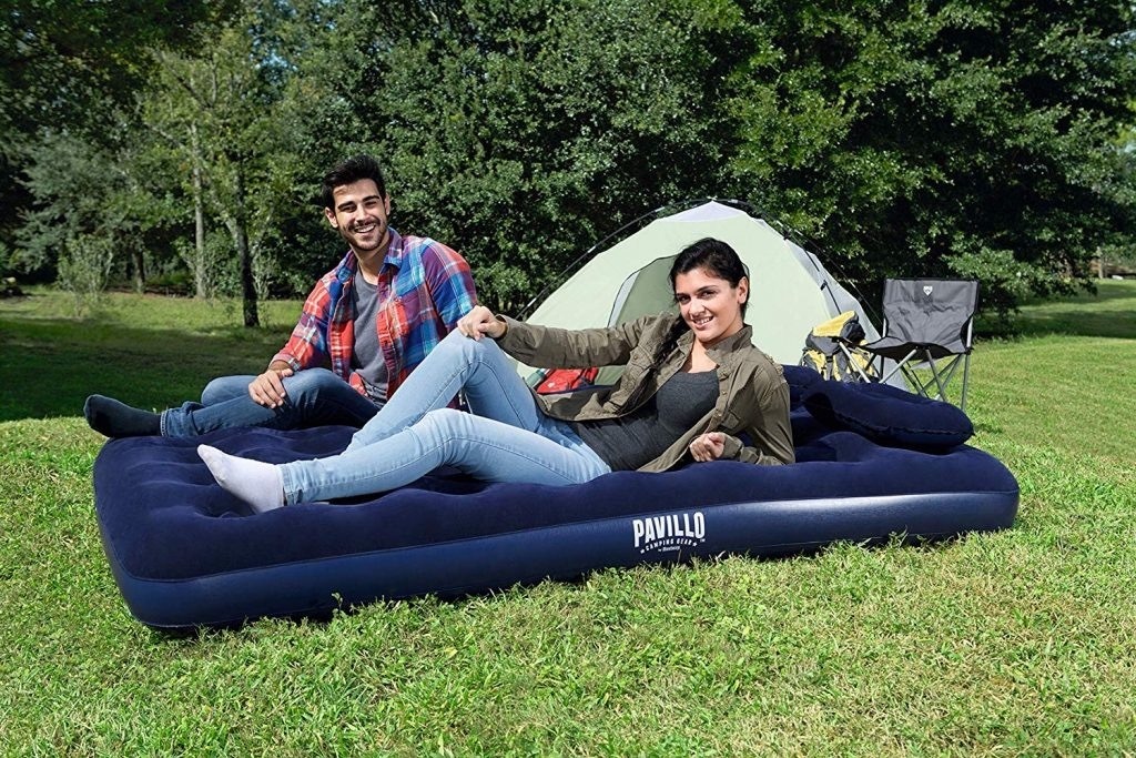 Colchón Inflable Matrimonial + Colchón Individual + Bomba