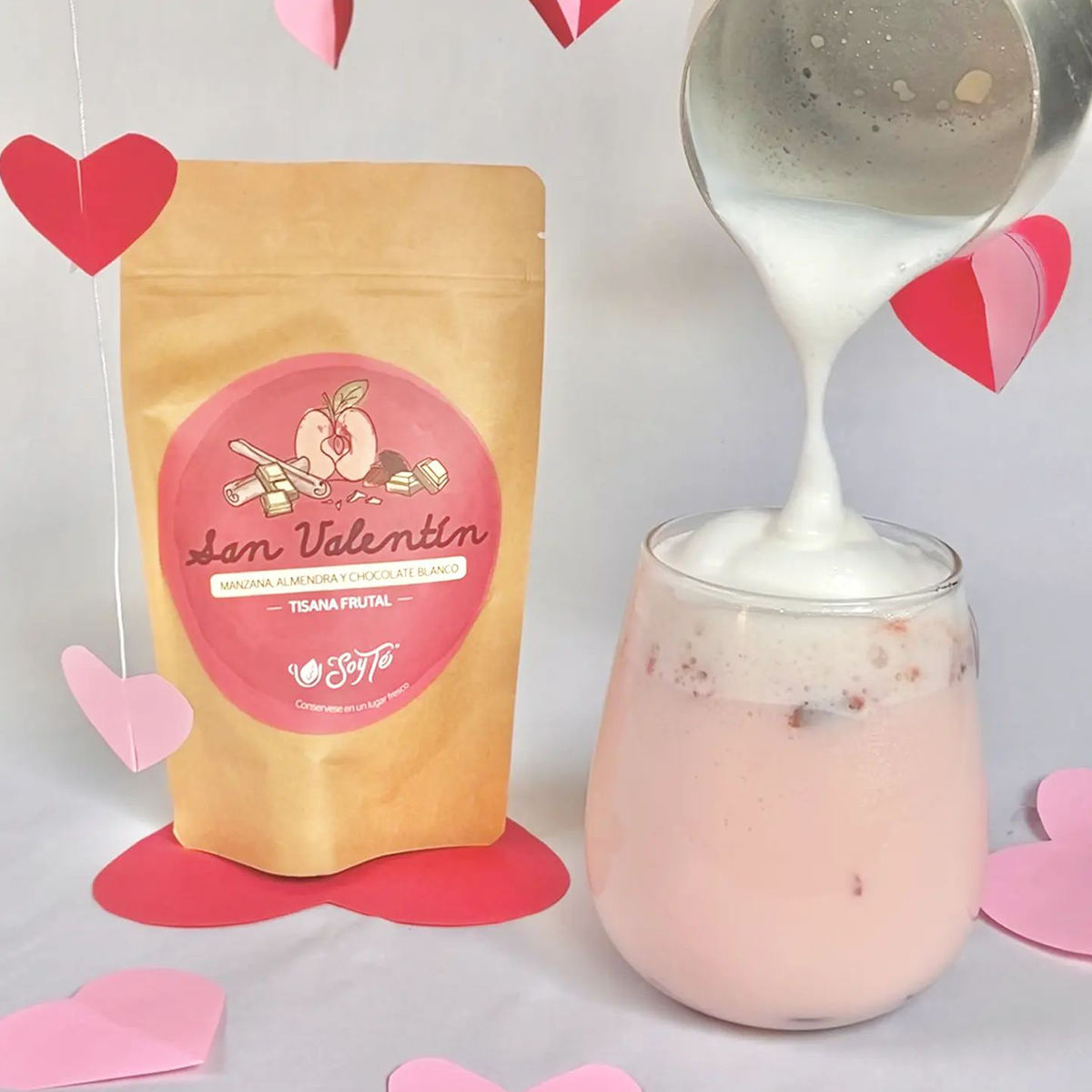 Tisana Frutal San Valentín Almendra Chocolate Blanco Soy Té