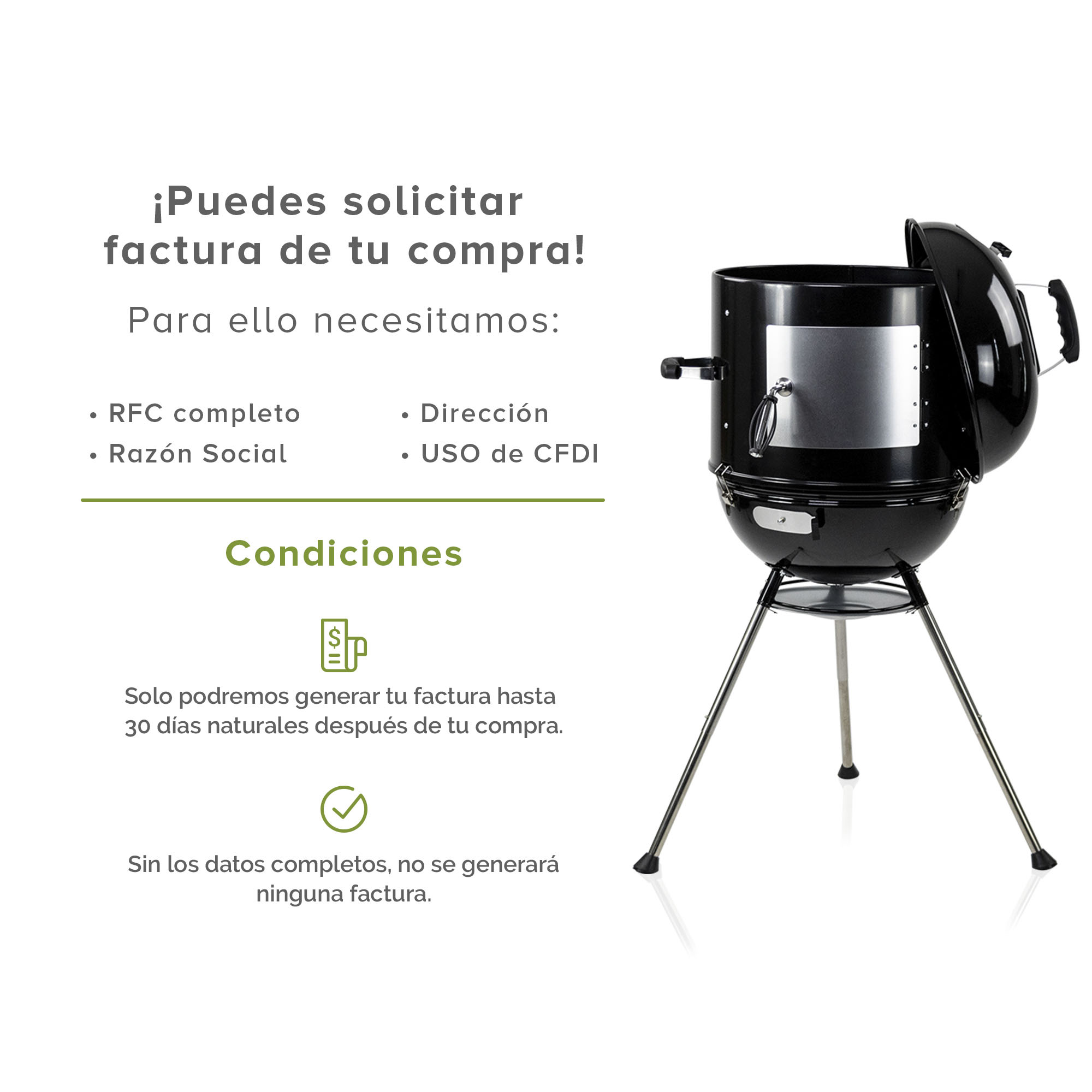 Asador De Carbón 18 Pulgadas Ahumador Avera AC18BALA
