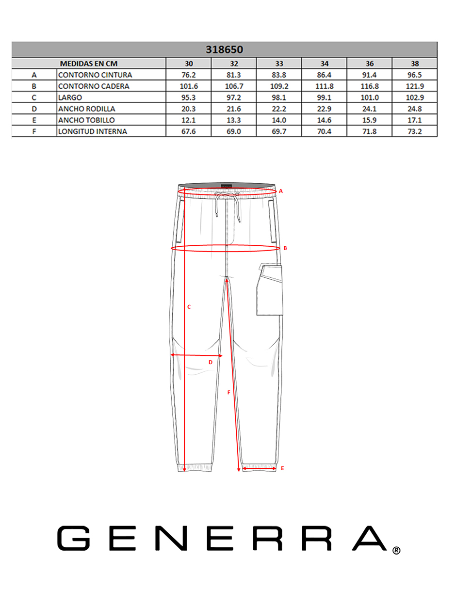 Pantalón Jogger Casual Para Hombre Generra 318652