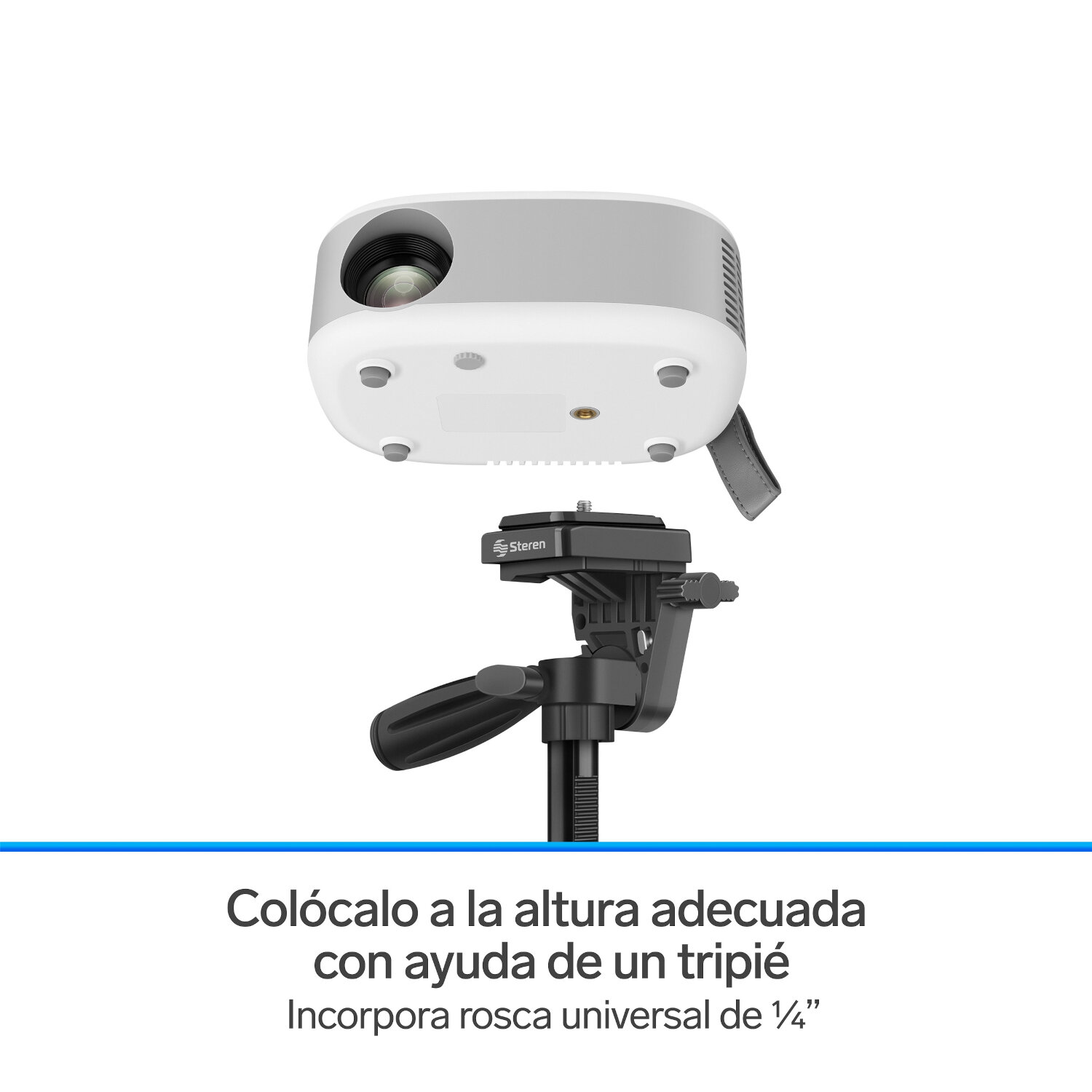 Mini proyector multimedia de 2800 lúmenes, portátil 
