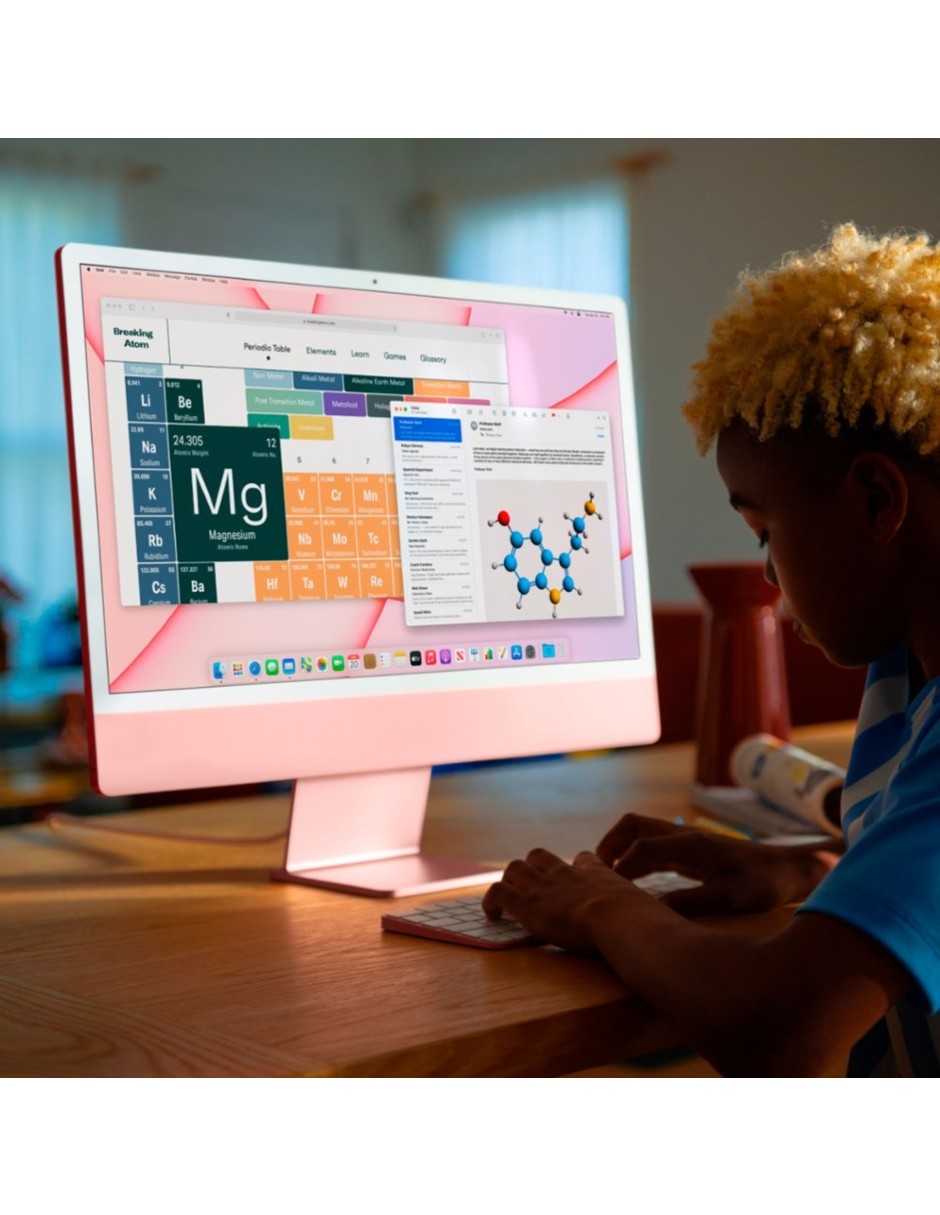 Apple iMac 24 M1 8gb Ram + 256gb 8 CPU Y 8 GPU Rosa (Reacondicionada) Grado A 