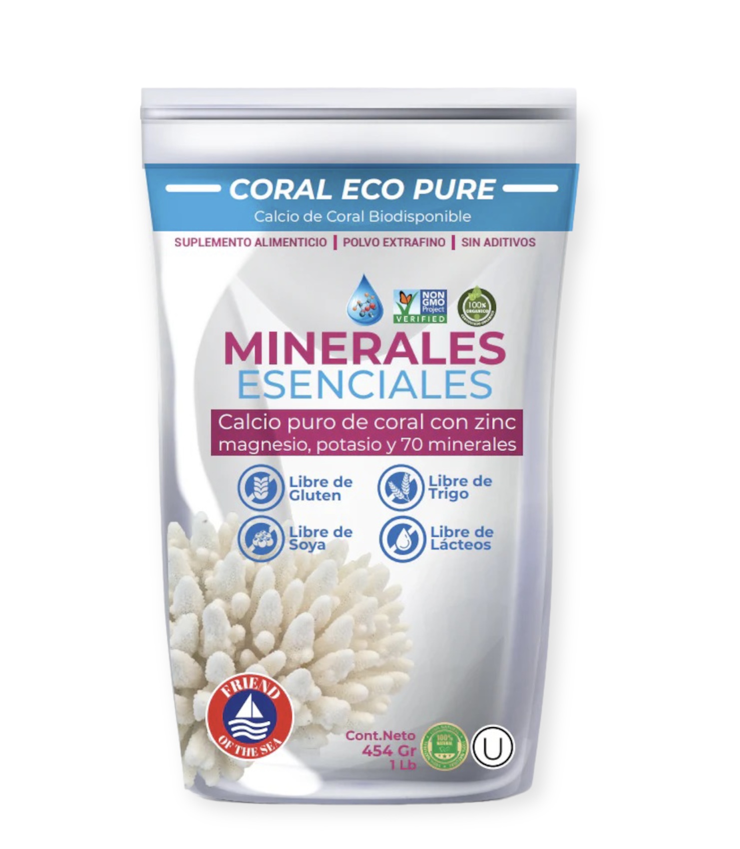 Coral Eco Pure calcio de coral Coral Mexico 
