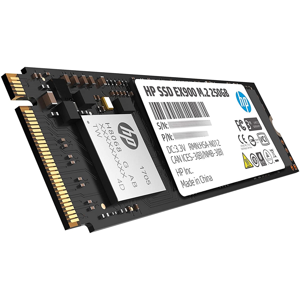 M.2 2280 SSD 250GB HP EX900 NVMe 2YY43AA#ABB