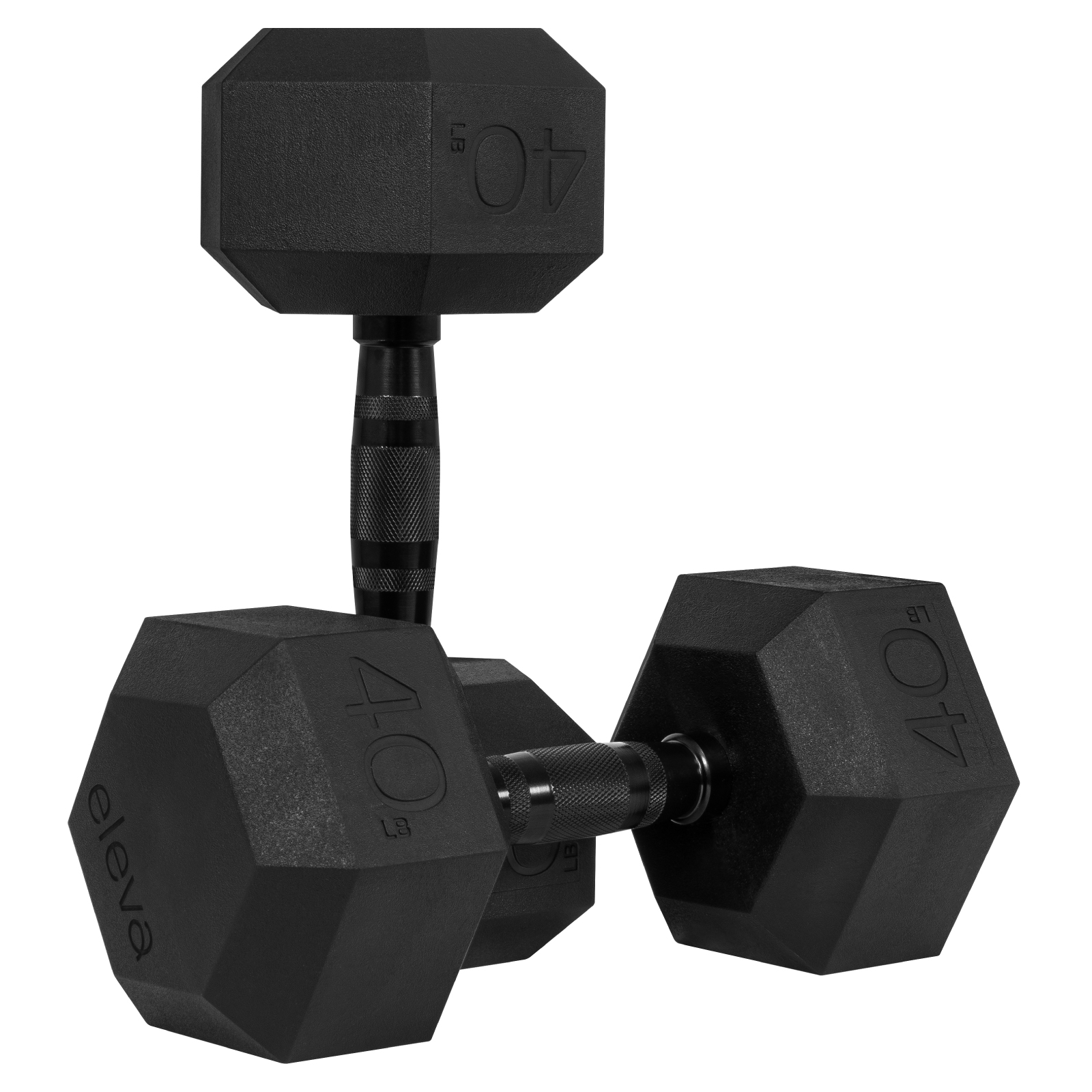 Set de Mancuernas Hexagonal 40Lb Cromada C/2 Pz