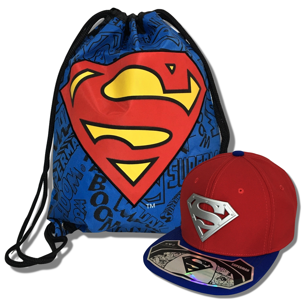 Gorra en Kit con Morral de SUPERMAN