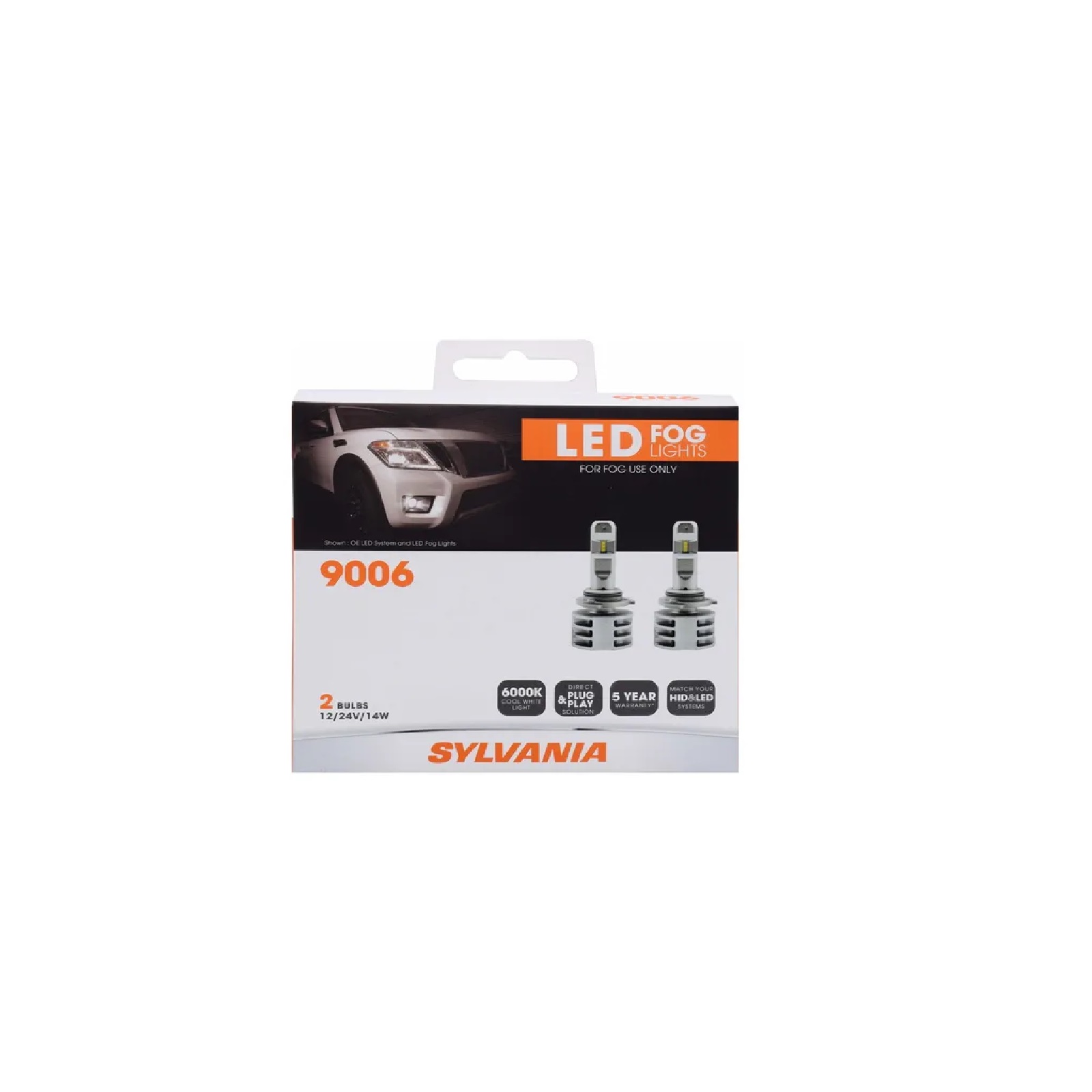      Kit Focos Led 9006 Sylvania 6000k Original Osram