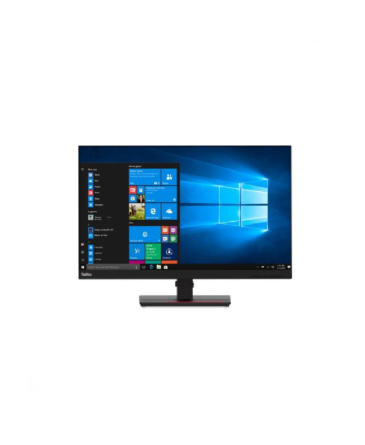 Monitor Lenovo ThinkVision T27h20  27 pulgadas   QHD