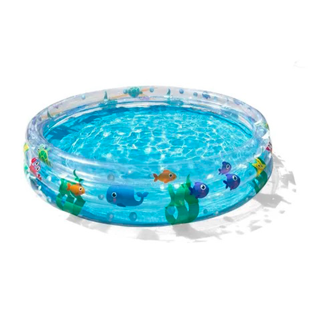 Alberca Inflable Infantil Animales Marinos para Niños Piscina Chica 1.52 m