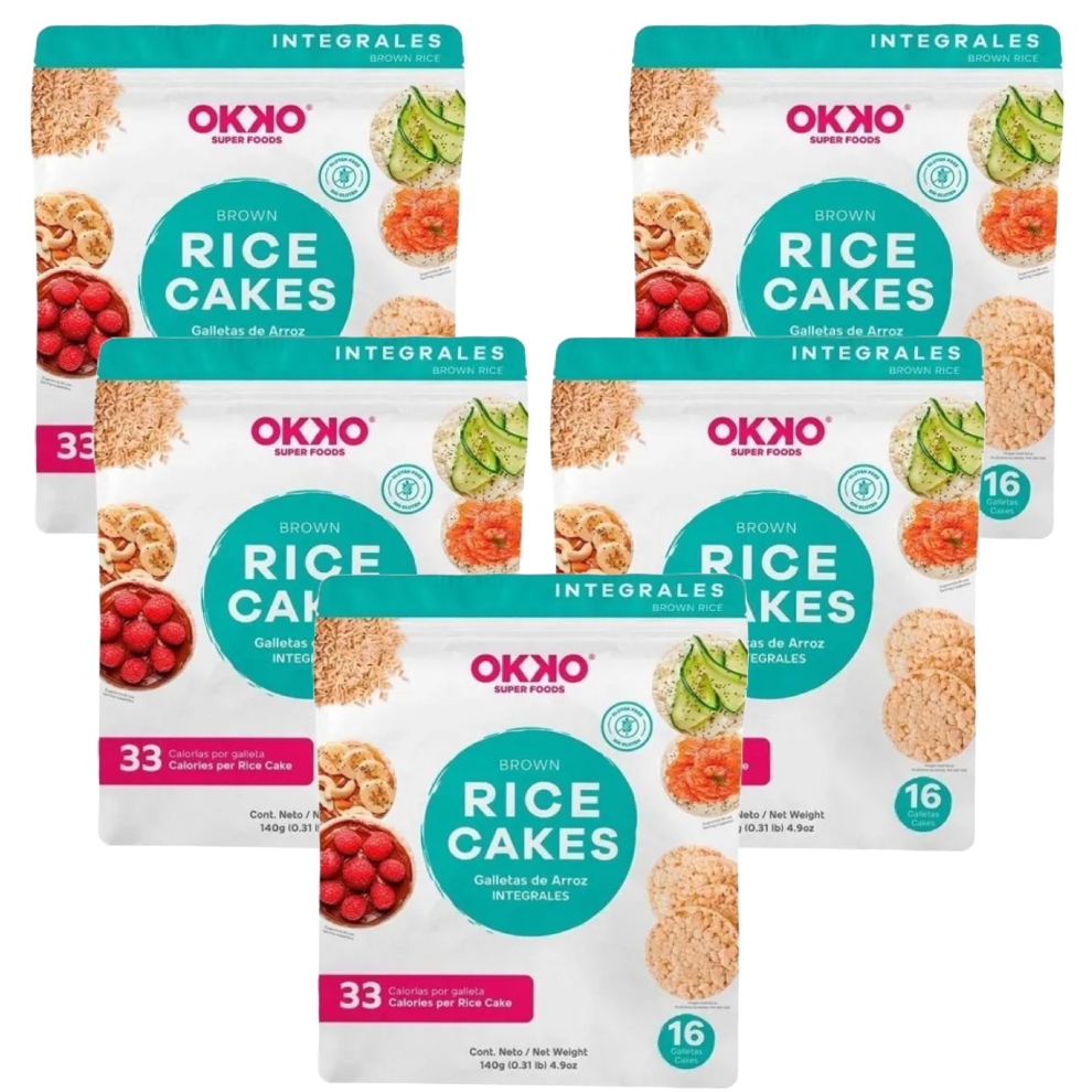 Rice Cake OKKO con Arroz Integral 5 piezas de 140 g