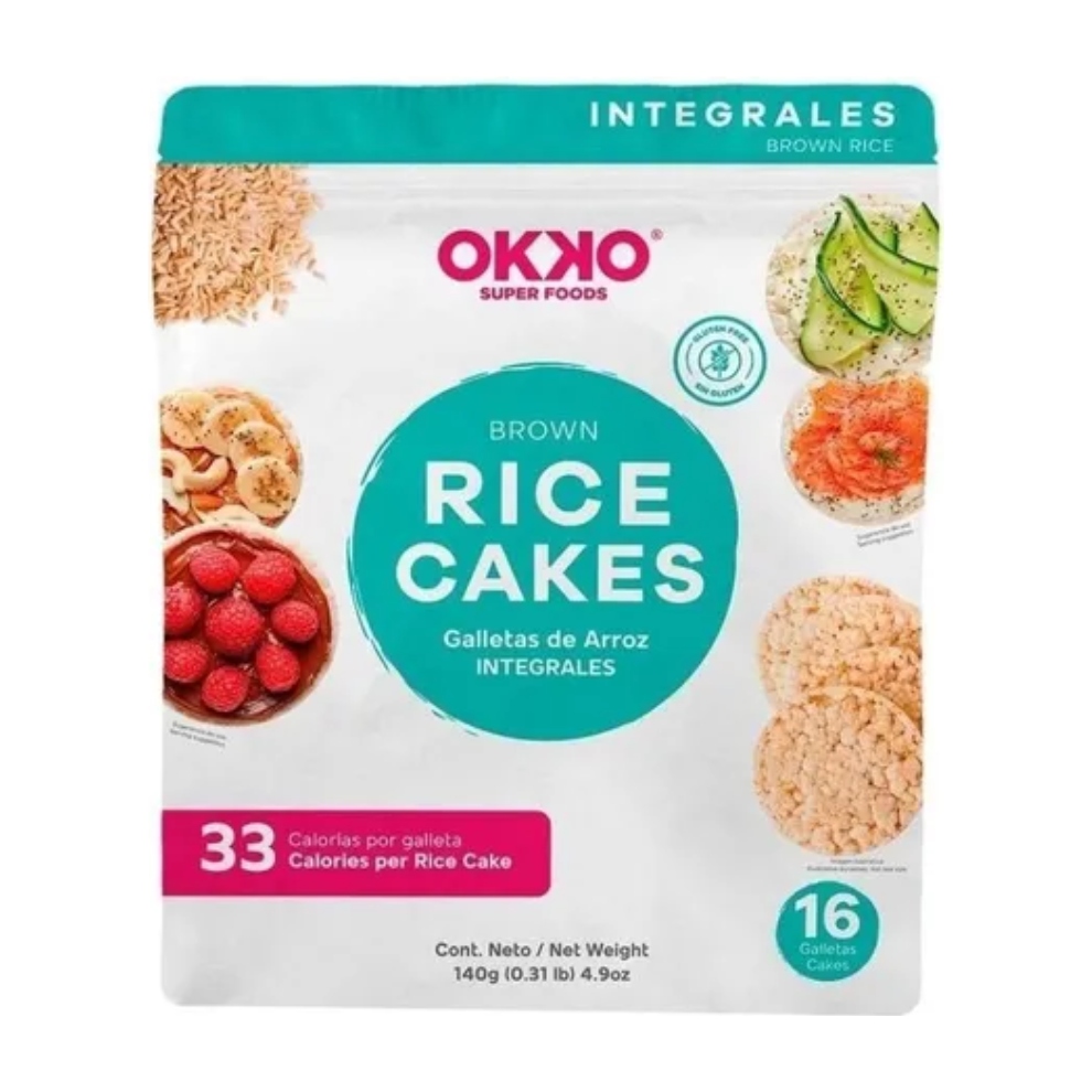 Rice Cake OKKO con Arroz Integral 5 piezas de 140 g