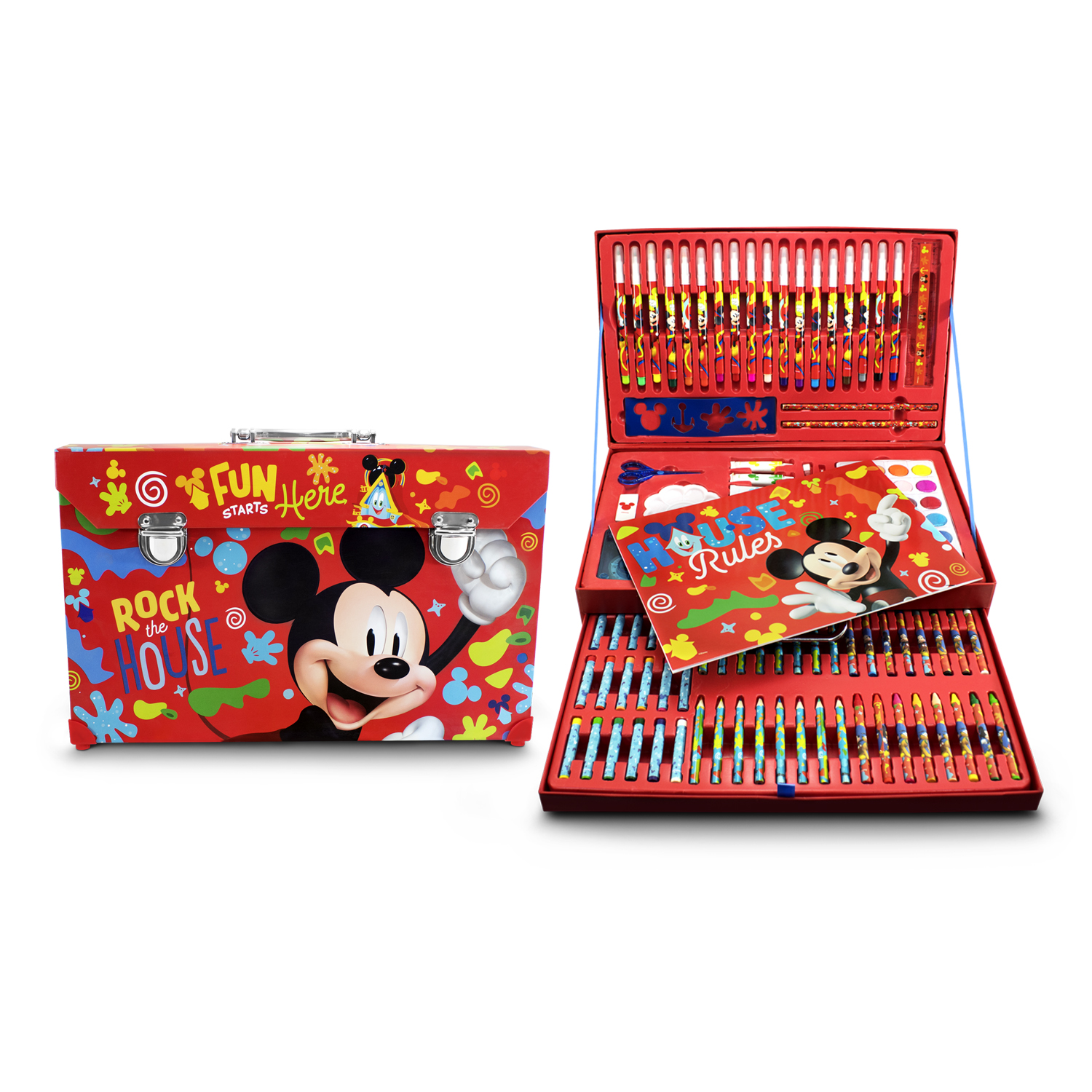 Set De Arte Para Niños Mickey Mouse +100 Piezas