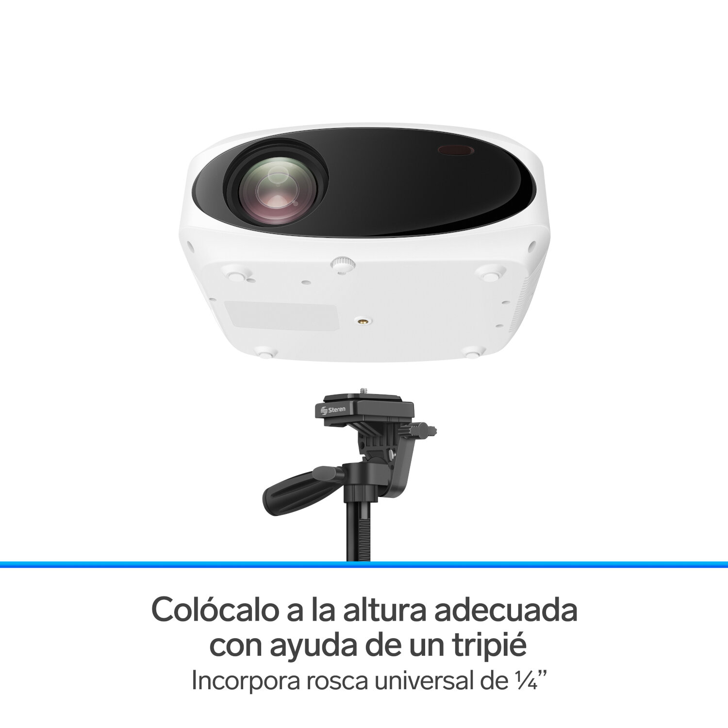 Proyector multimedia Full HD de 9 000 lúmenes, portátil