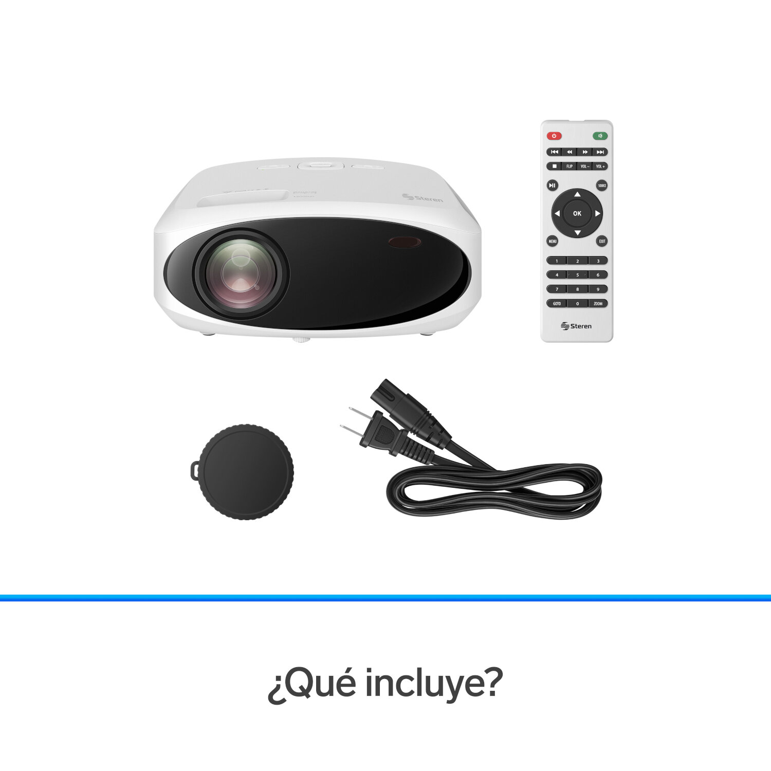 Proyector multimedia Full HD de 9 000 lúmenes, portátil