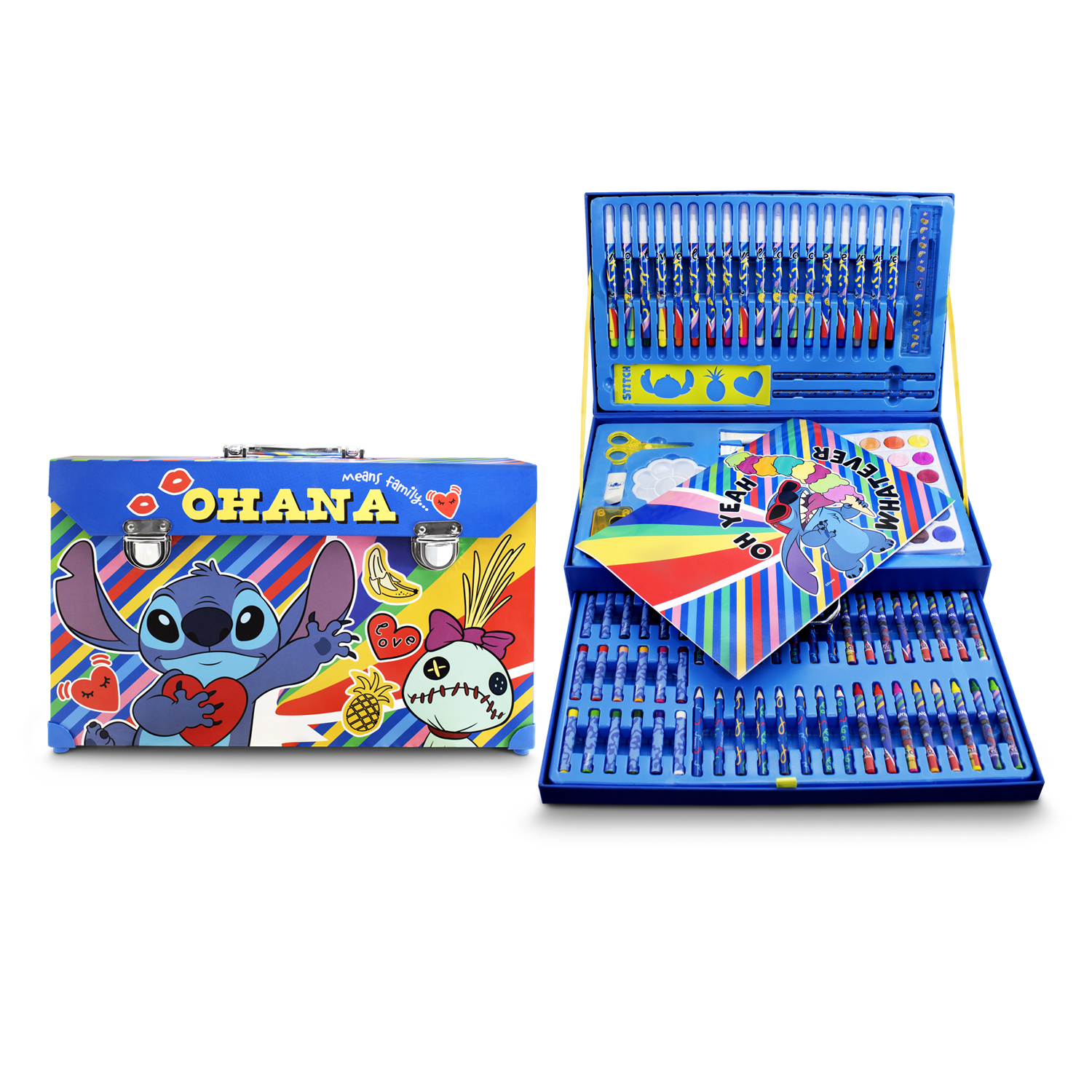 Set De Arte Para Niños Stitch +100 Piezas