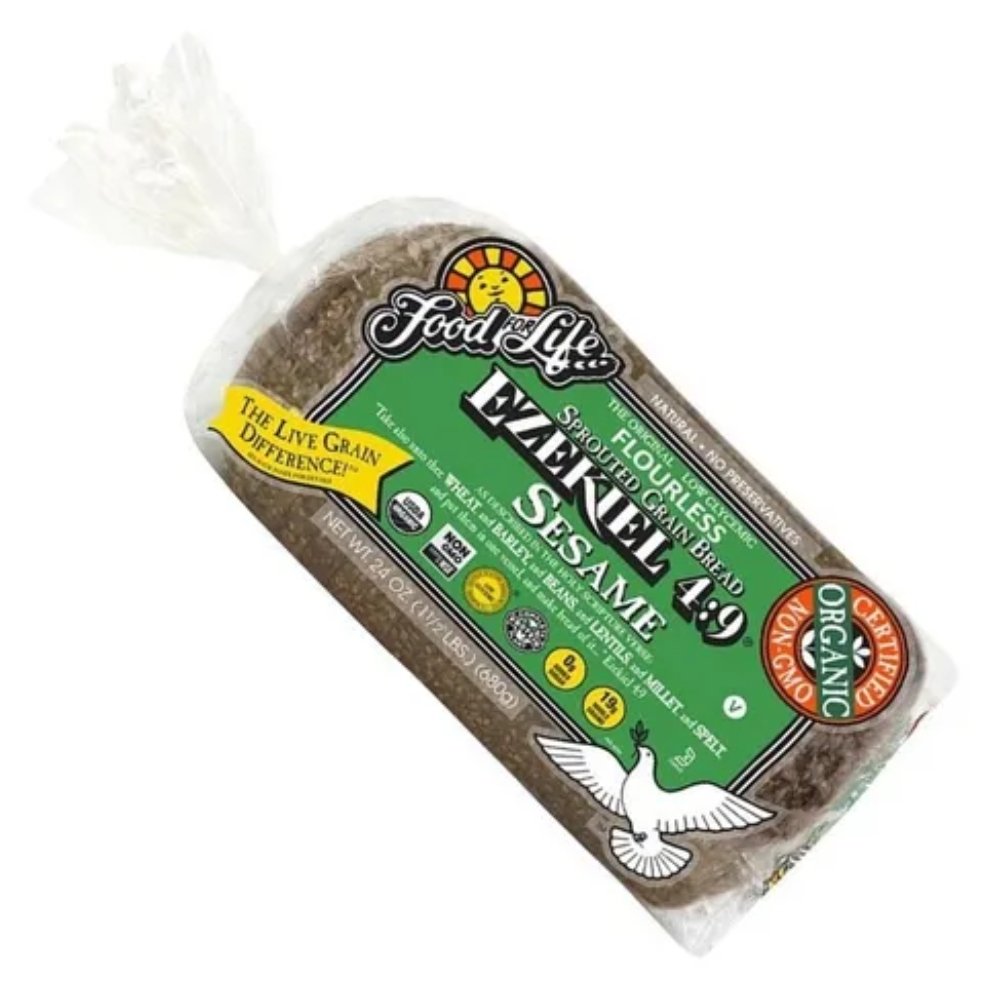 Pan Ezekiel 4:9 Food for Life Cereales Germinados con Ajojolí 680 g 