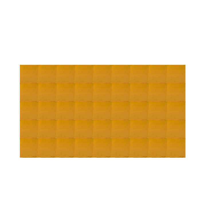 Azulejo 10.5cm Artesanal Tipo Talavera Liso 45 Pz Amarillo