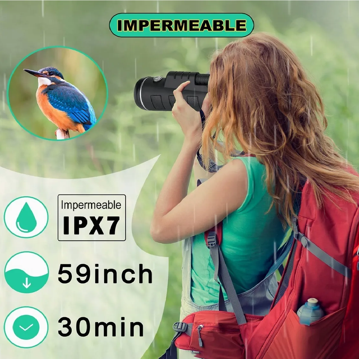 Monocular Telescopio Para Celular 40x60 Hd Con Clip Trípoide