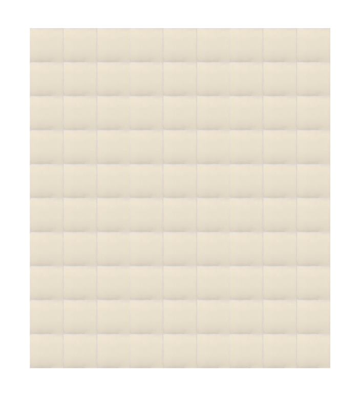 Azulejo 10.5cm Artesanal Tipo Talavera Liso 90Pz Blanco