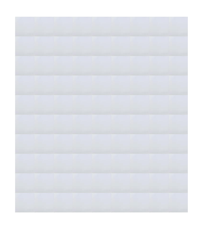 Azulejo 10.5cm Artesanal Tipo Talavera Liso 90Pz Blanco