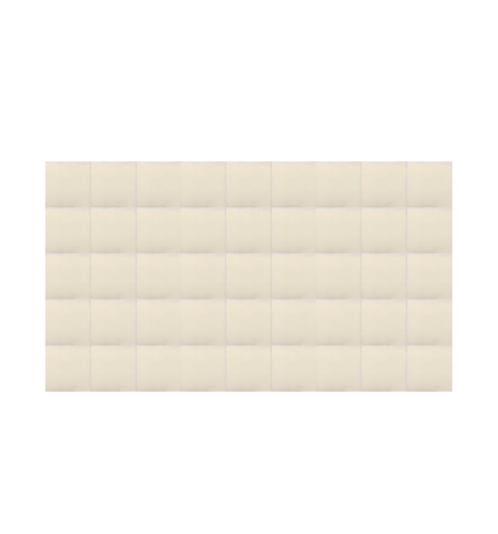 Azulejo 10.5cm Artesanal Tipo Talavera Liso 45Pz Blanco