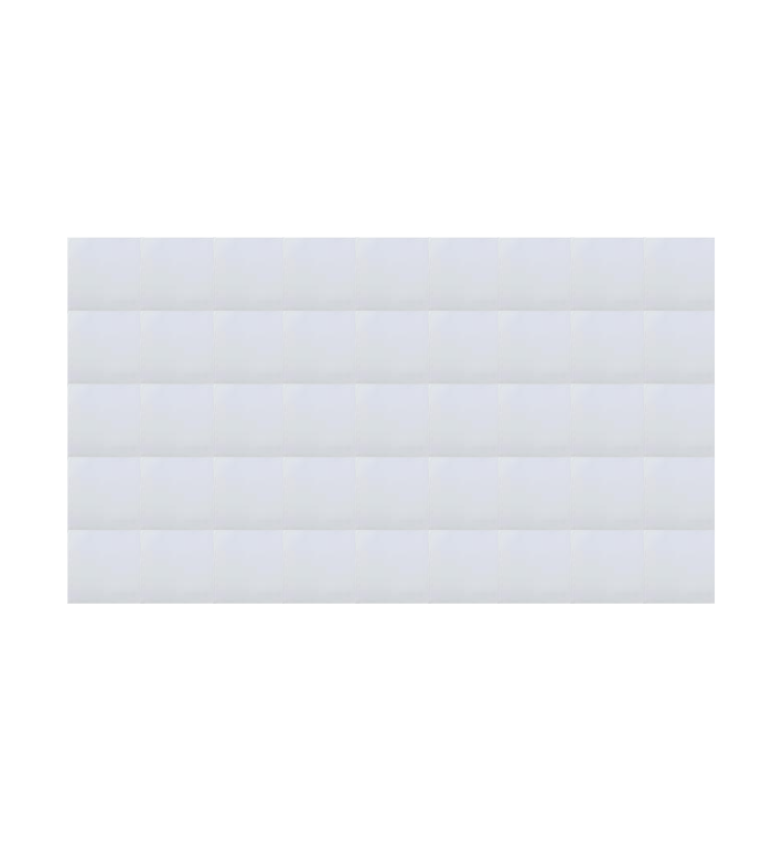 Azulejo 10.5cm Artesanal Tipo Talavera Liso 45Pz Blanco