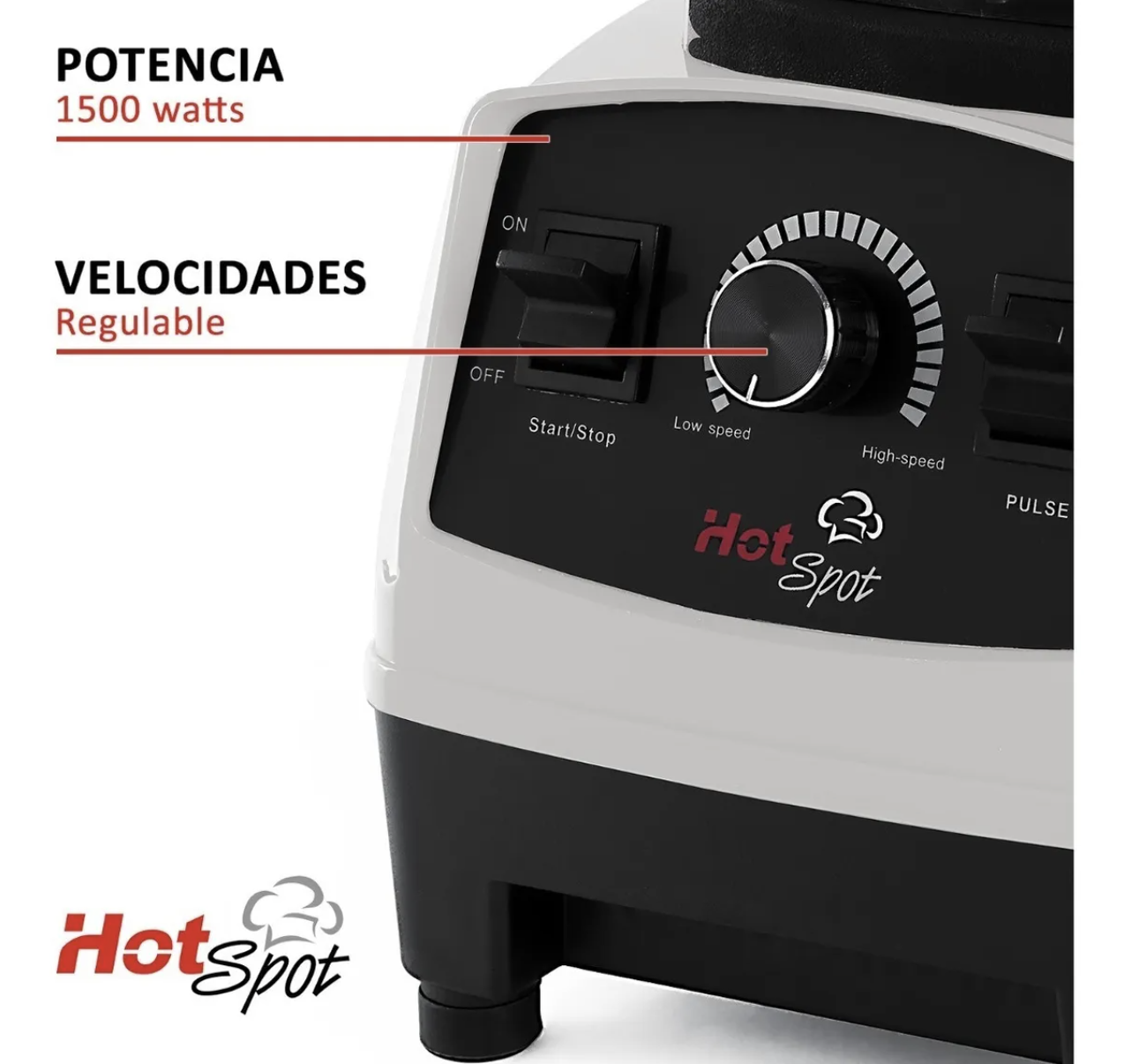 Licuadora Hot Spot 554 2 L plata con vaso de policarbonato 1500 W