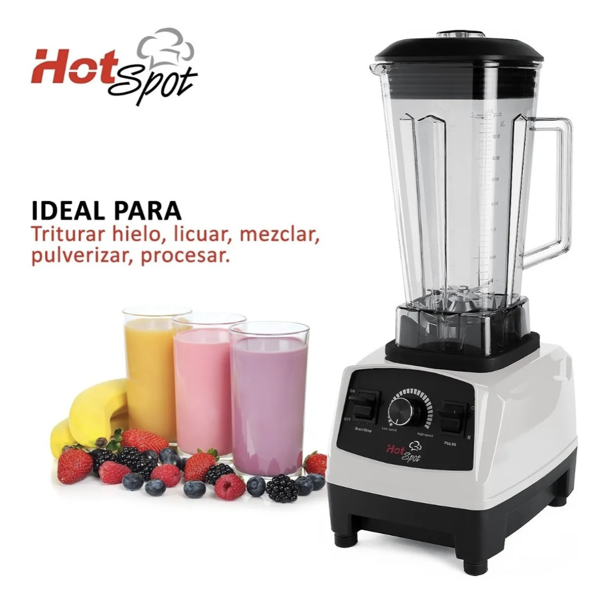 Licuadora Hot Spot 554 2 L plata con vaso de policarbonato 1500 W