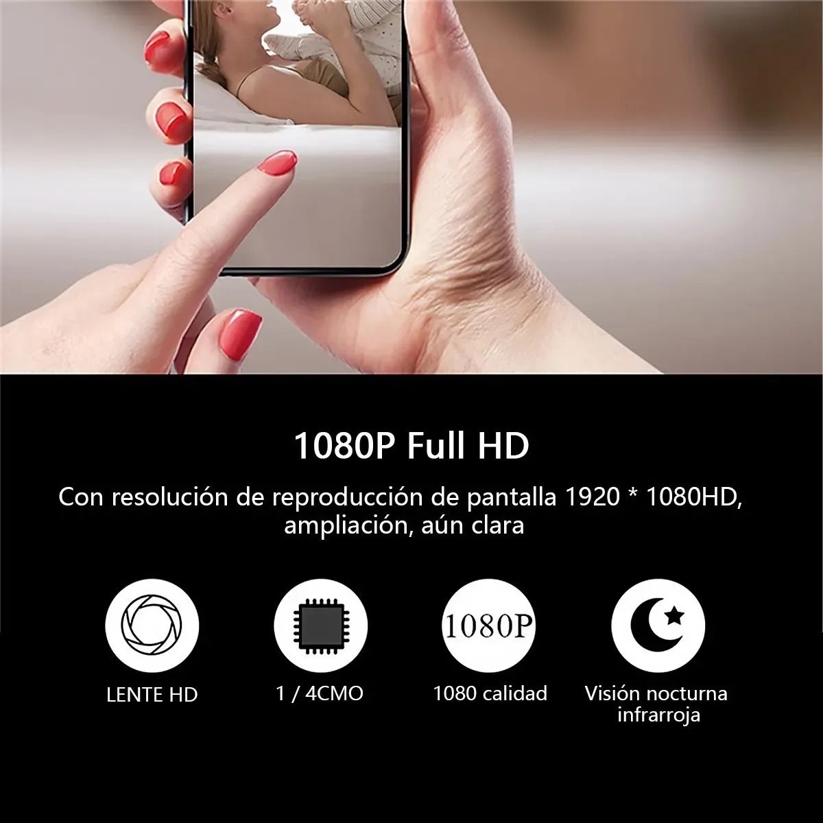 Mini Cámara De Seguridad Wifi  Vigilancia 