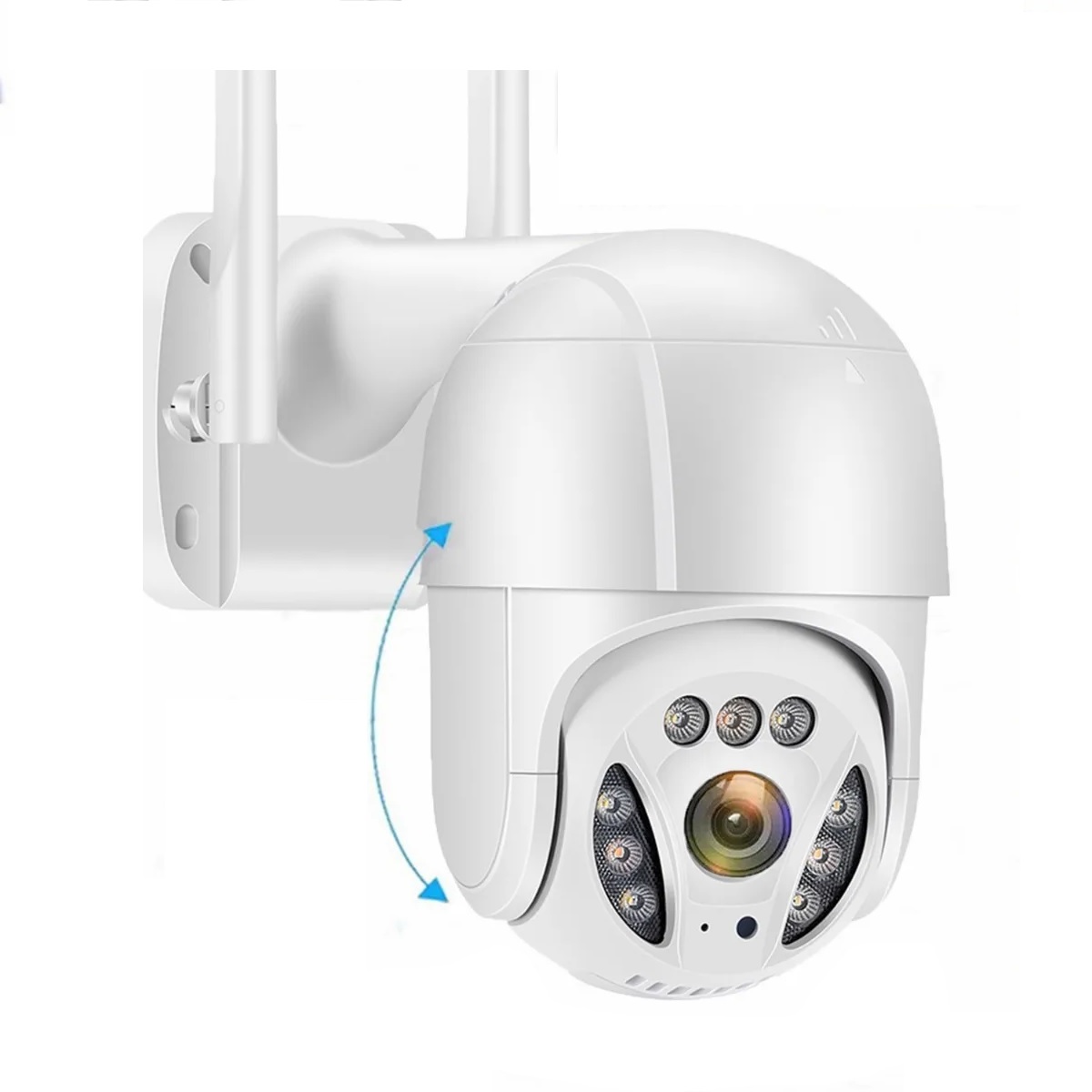 Ultra Hd 3mp Cámara De Seguridad Exterior Wifi Con 360 Ptz