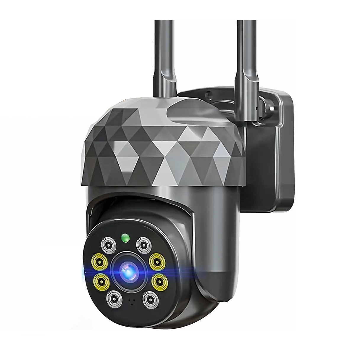 Cámara Seguridad Wifi 2mp Hd Videovigilancia Remota/alarma Negro