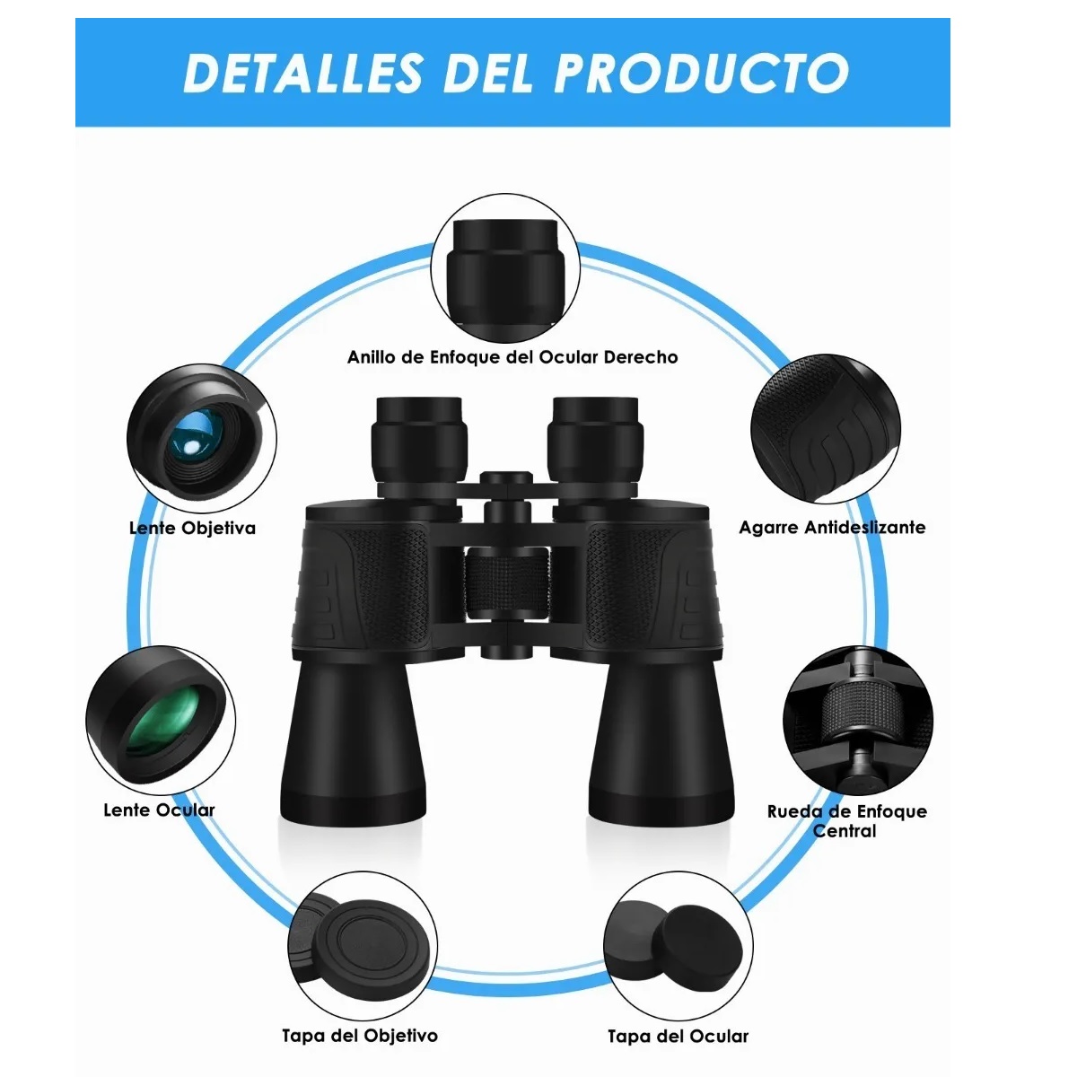 Binoculares Profesional  Prisma Fmc Lente