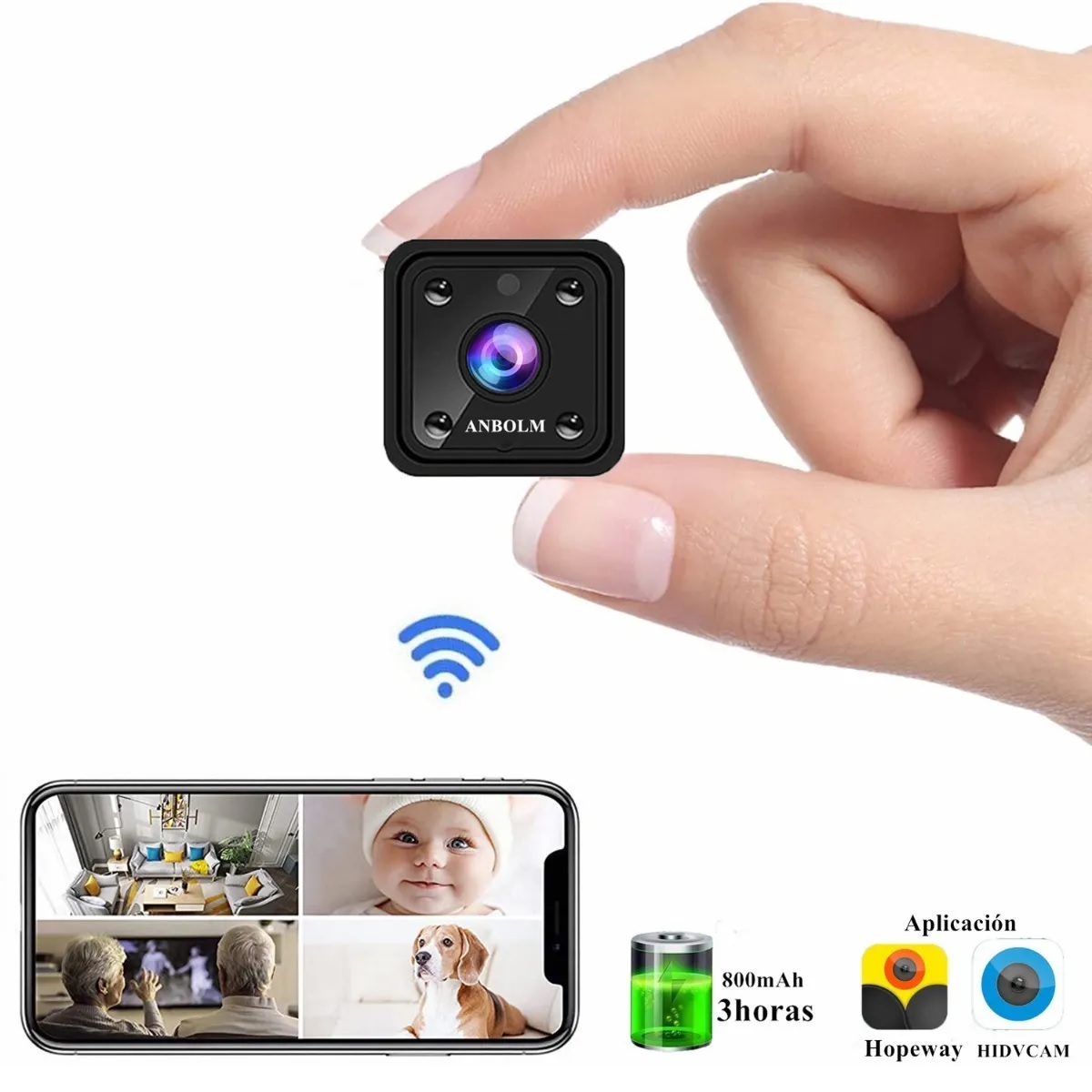 Mini Camara Espia Wifi Seguridad Inalambricas Camuflada1080