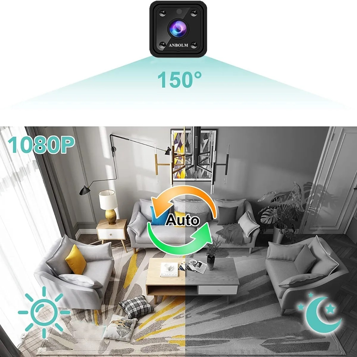 Mini Camara Espia Wifi Seguridad Inalambricas Camuflada1080