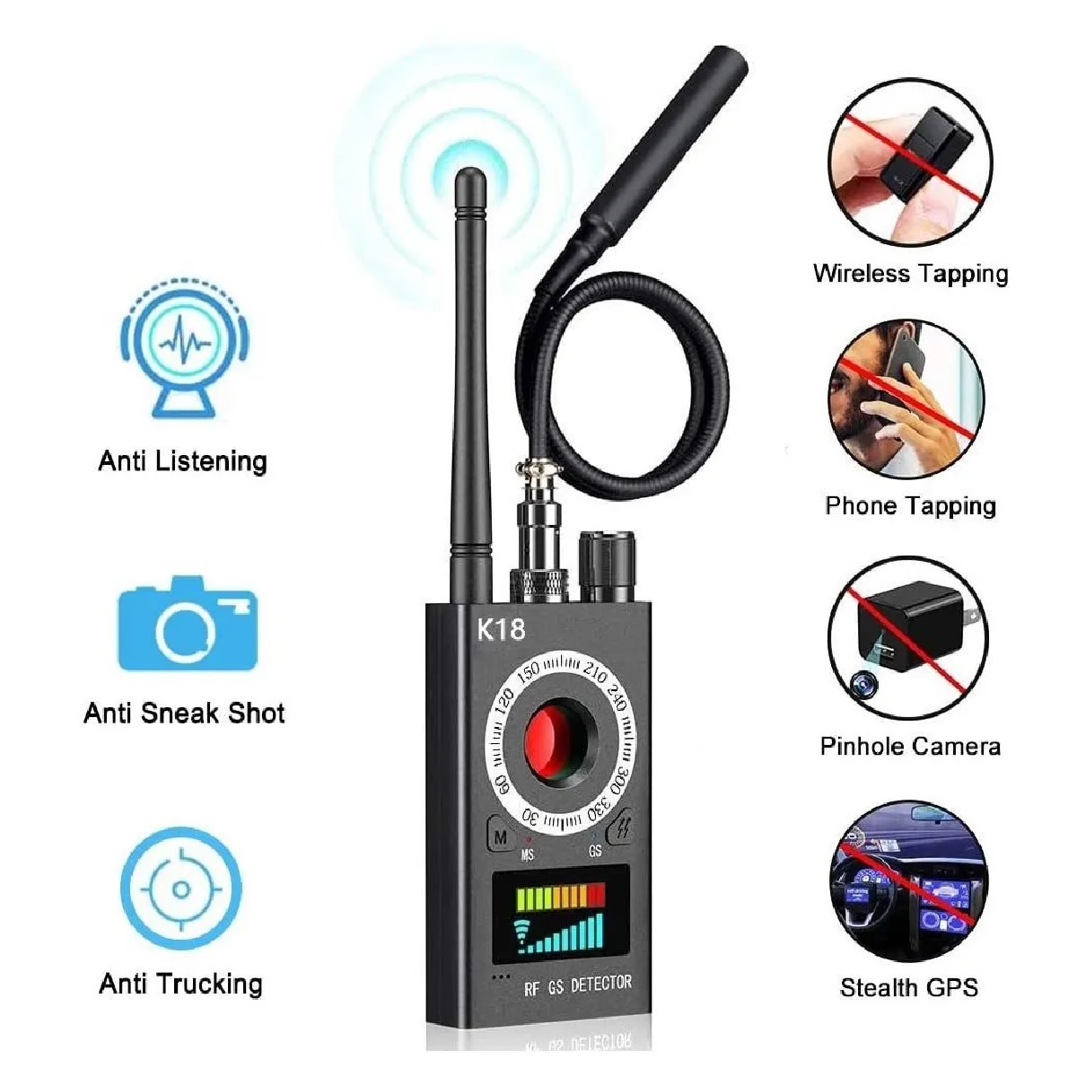 Gps Detector De Señal, Antiespía