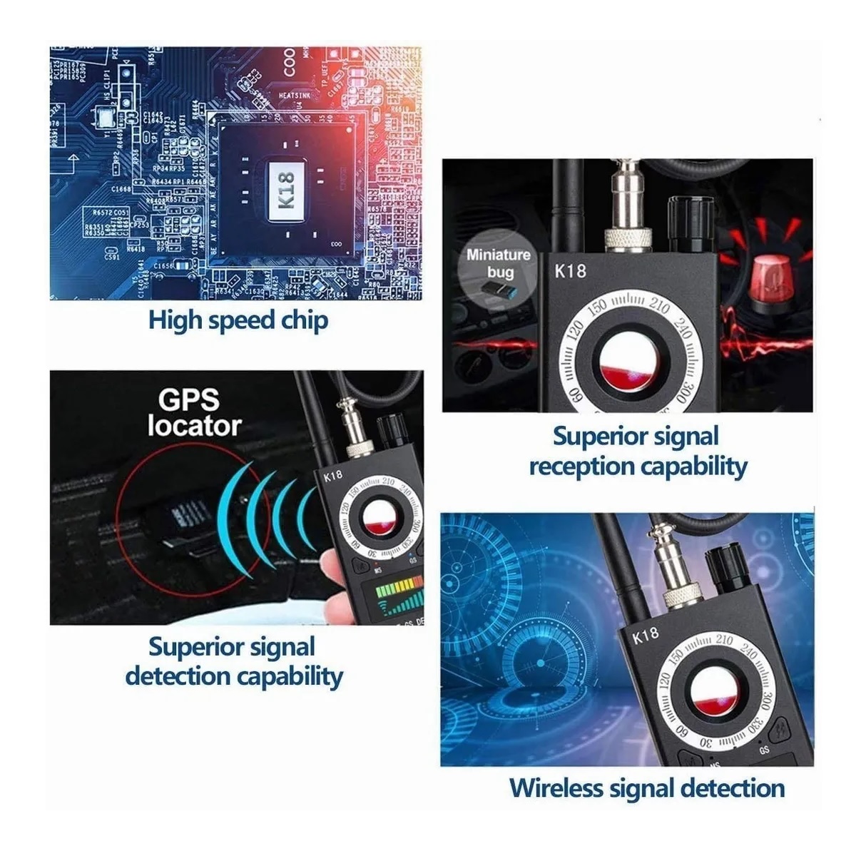 Gps Detector De Señal, Antiespía