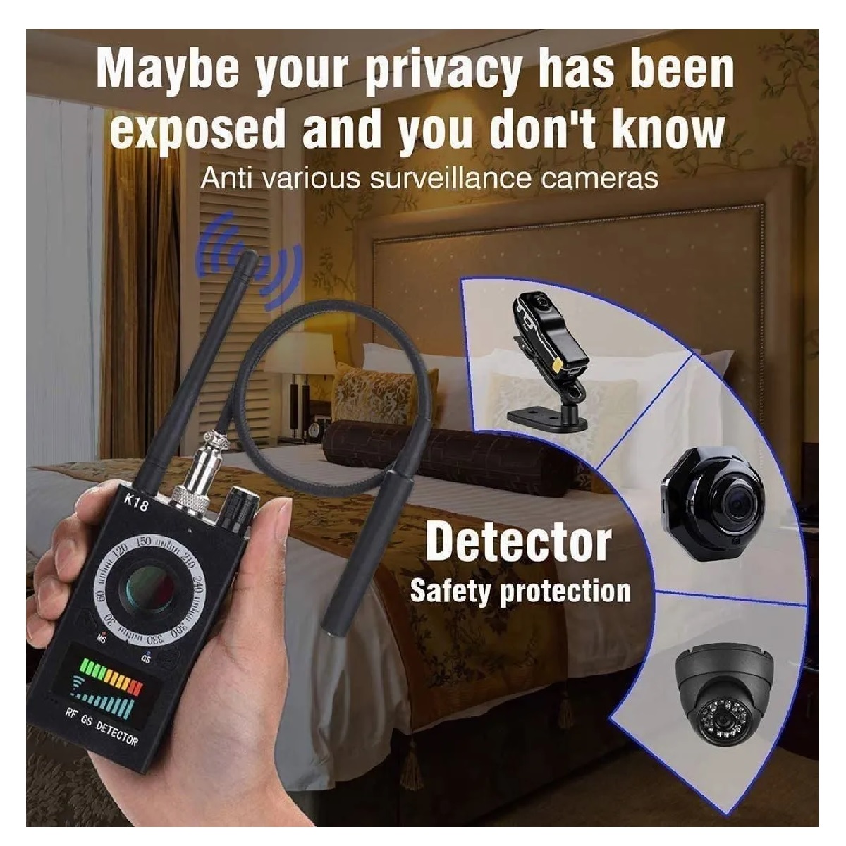 Gps Detector De Señal, Antiespía