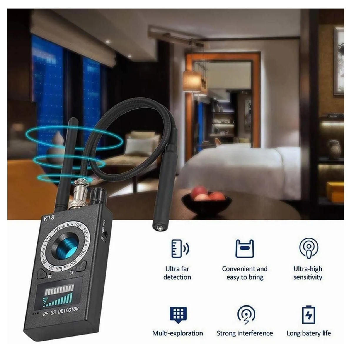 Gps Detector De Señal, Antiespía