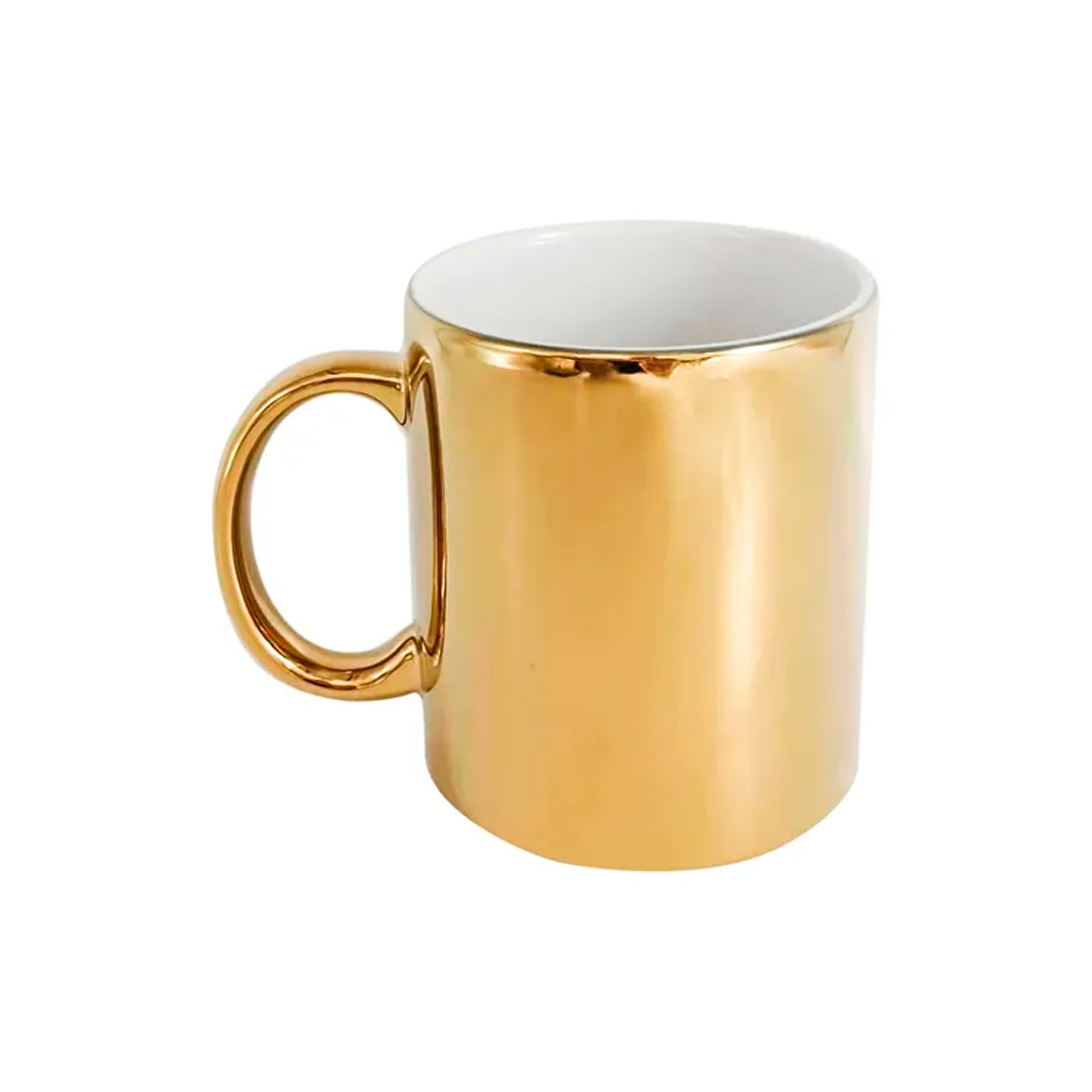 Caja de 36 piezas Taza Rigba Para sublimacion 11oz Dorada Espejo