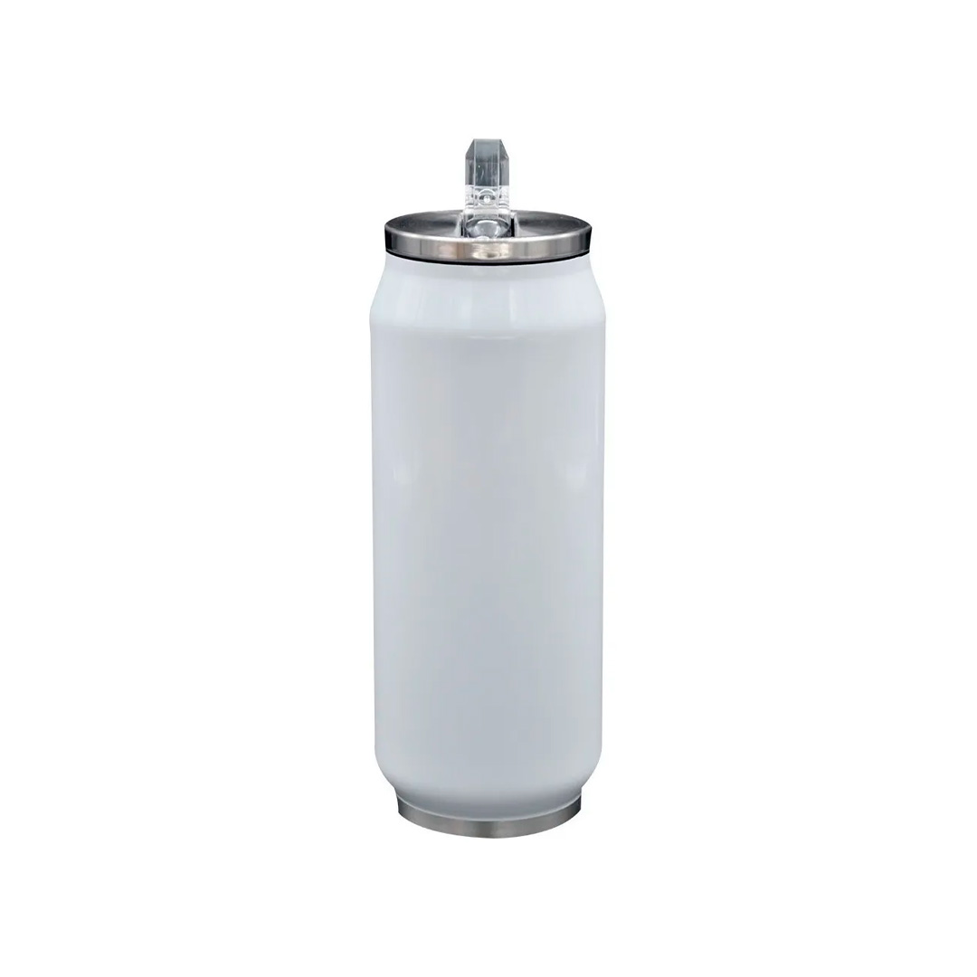 Lata de acero inoxidable Rigba de 500ml para sublimacion Blanca