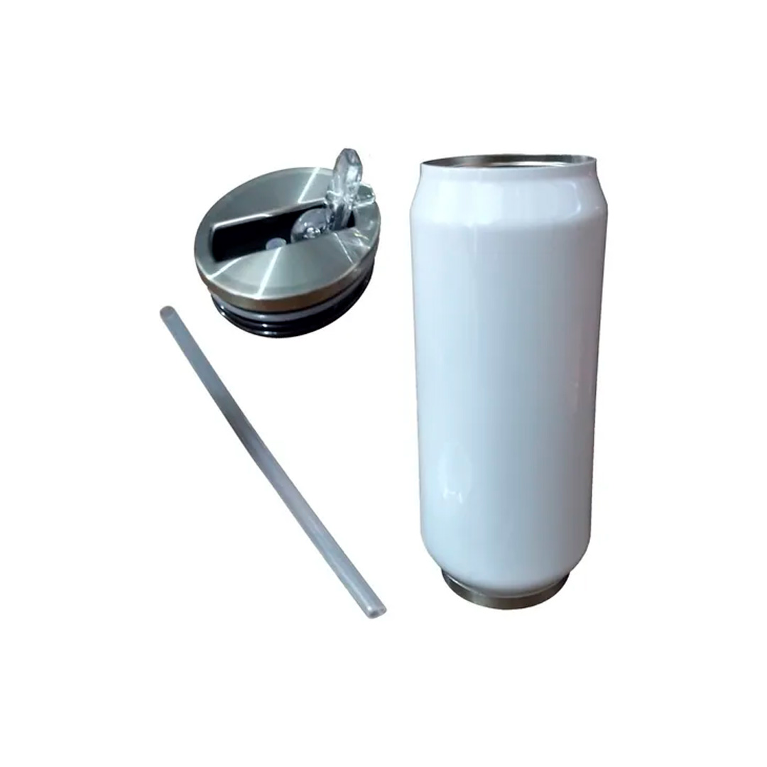 Lata de acero inoxidable Rigba de 500ml para sublimacion Blanca