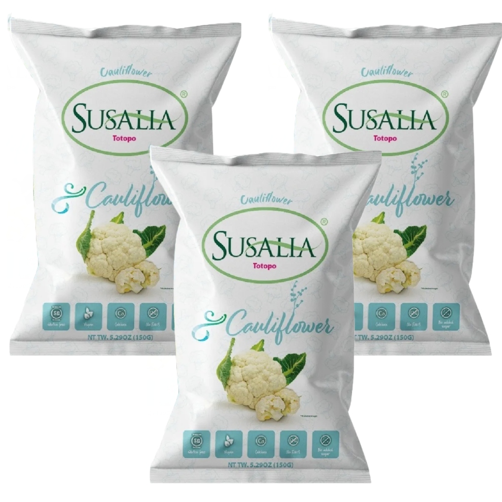 Totopos Susalia de Coliflor 3 piezas de 150 g