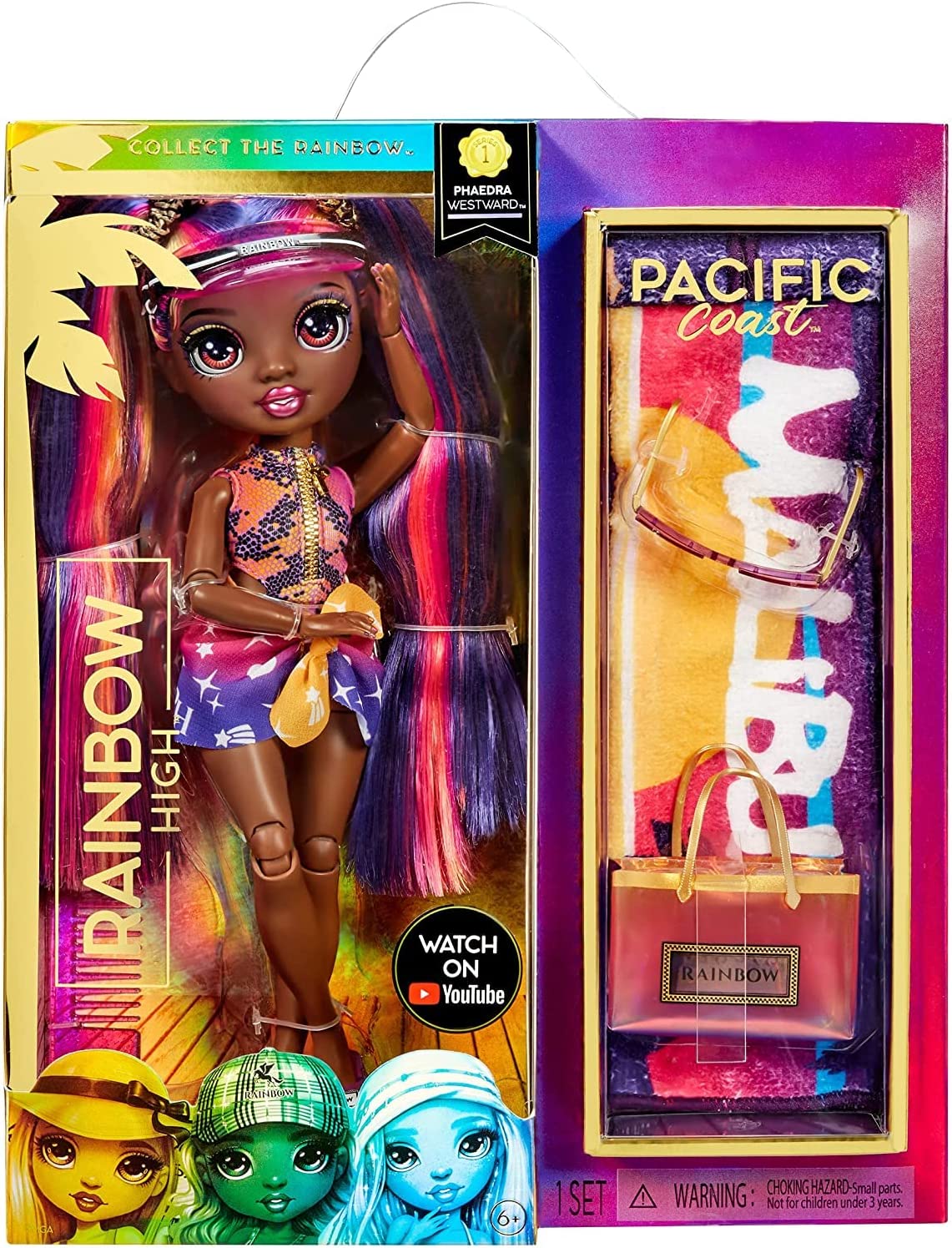 Rainbow High Pacific Coast Muñeca Phaedra Westward 