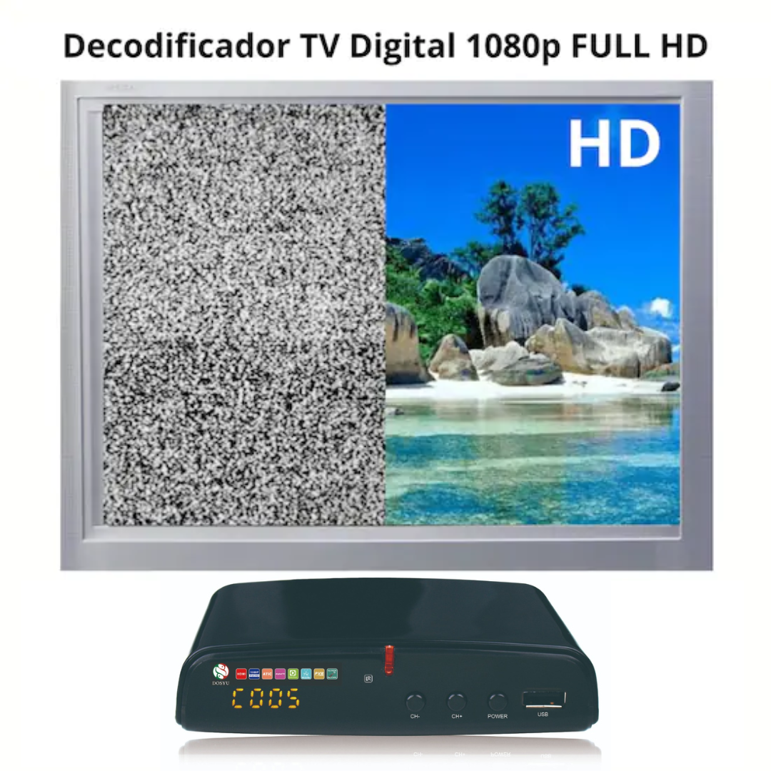 Convertidor 03 Decodificador Digital Señal Analoga Hd DOSYU